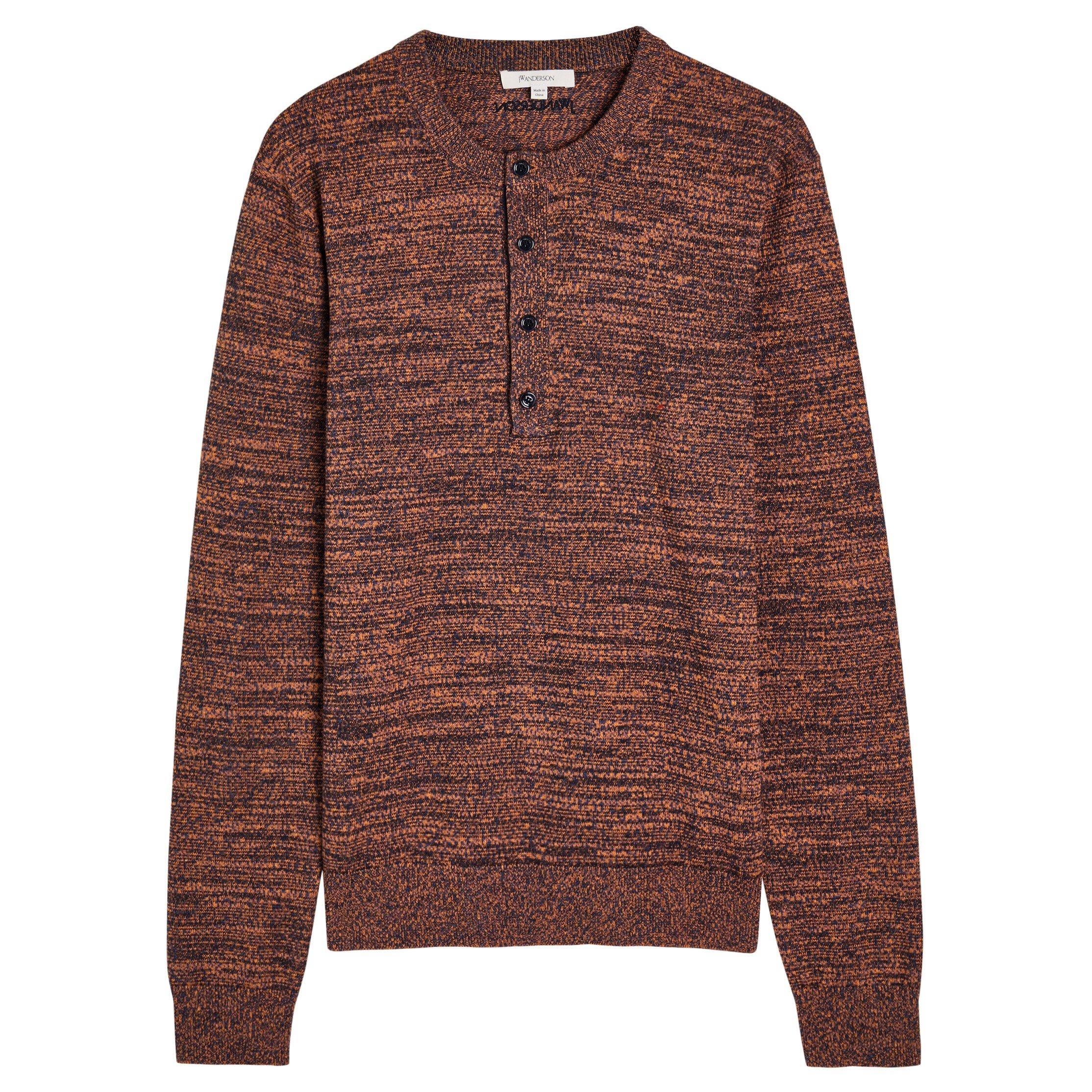 MULTICOLOURED 1 - JW Anderson - JWA  MELANGE HENLEY TOP