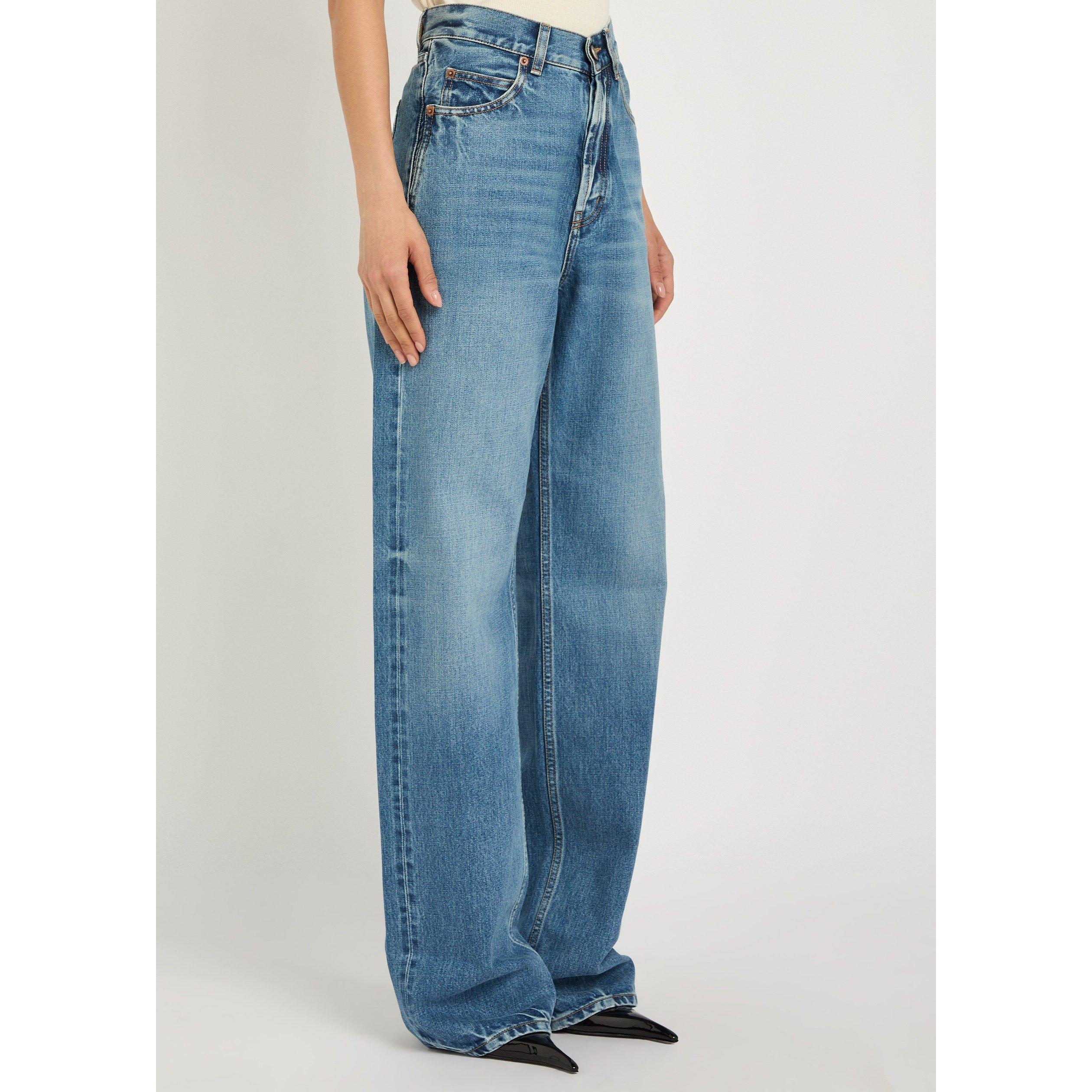 DENIM - Saint Laurent - V WAIST BAGGY JEANS - 2