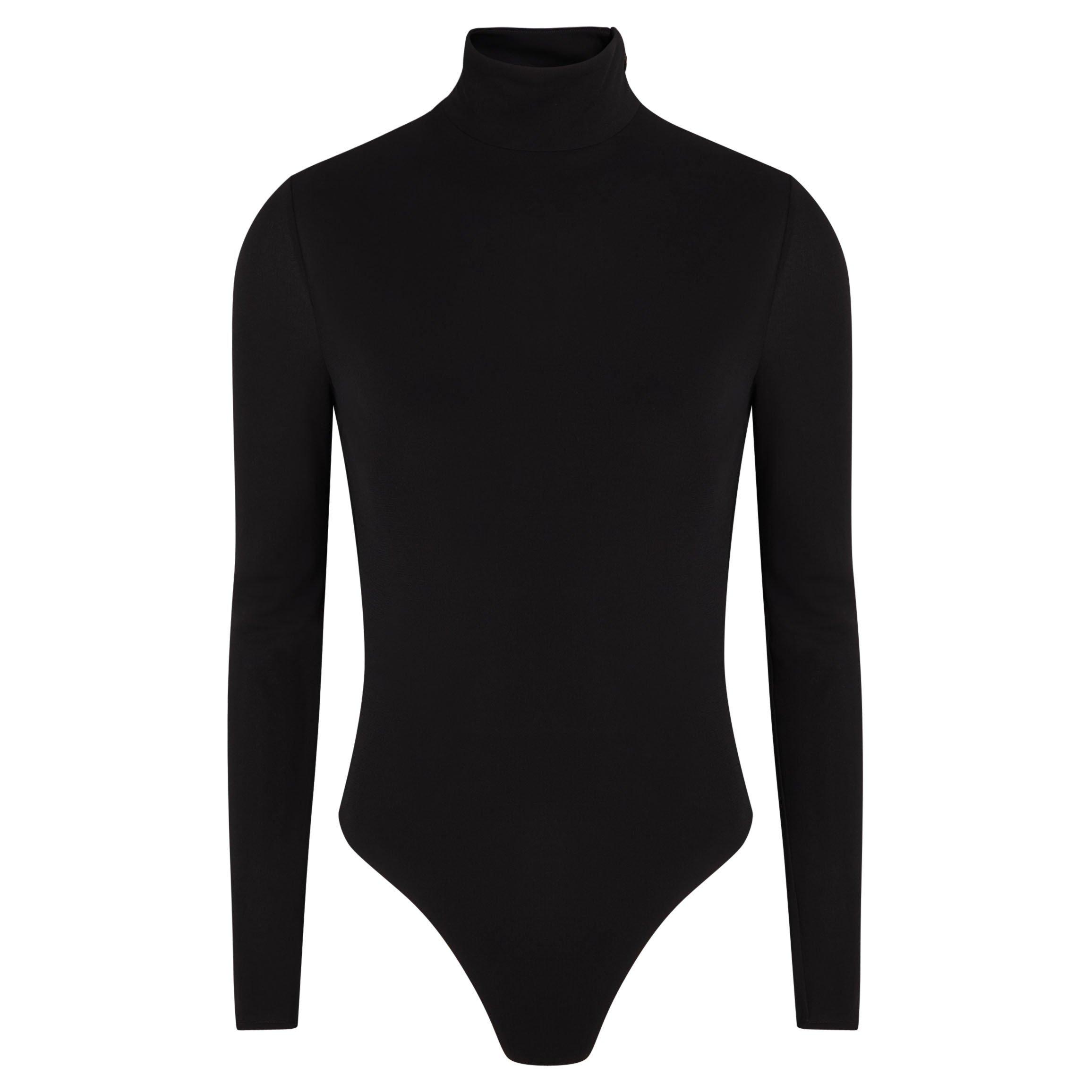 Alaia Women's Heart Viscose Turtle-Neck Bodysuit