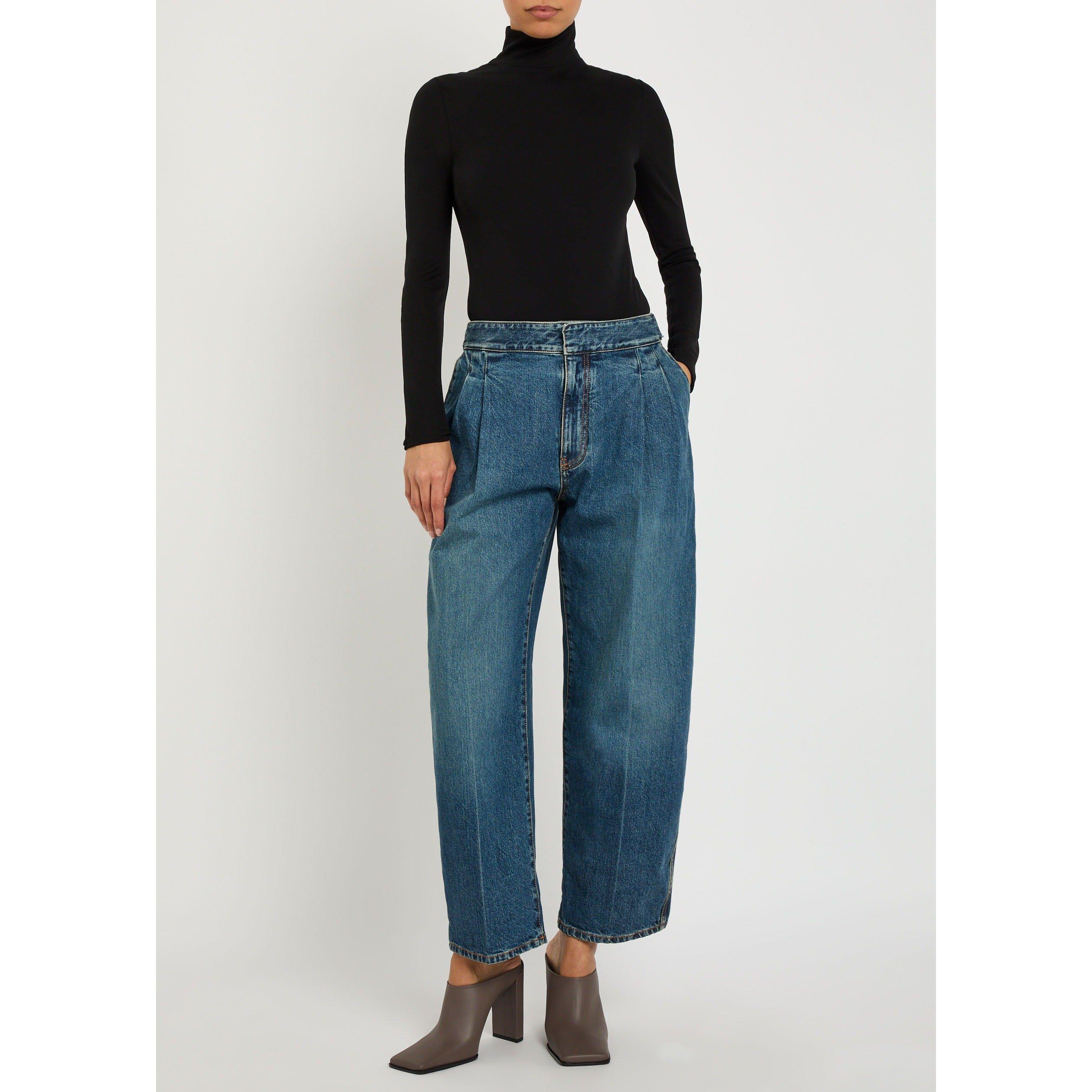 BLACK - Alaia - Women's Heart Viscose Turtle-Neck Bodysuit - 5