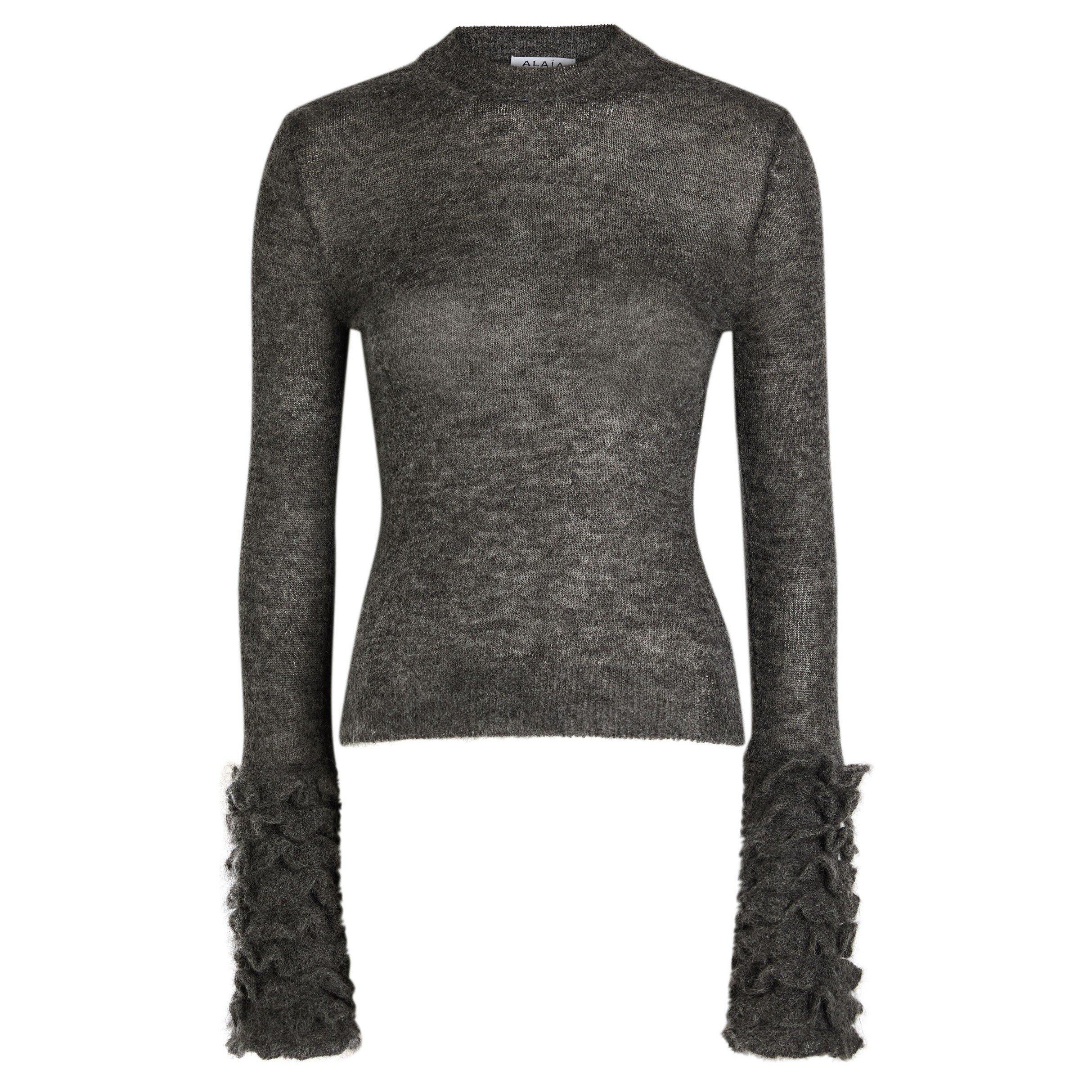 GREY - Alaia - FRILLS JUMPER - 1