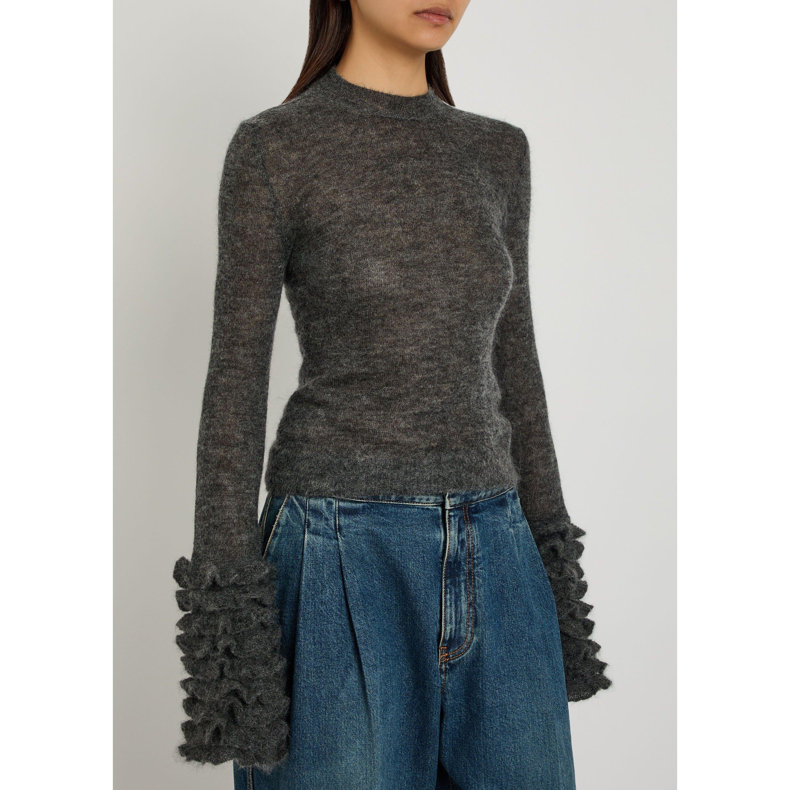GREY - Alaia - FRILLS JUMPER - 2
