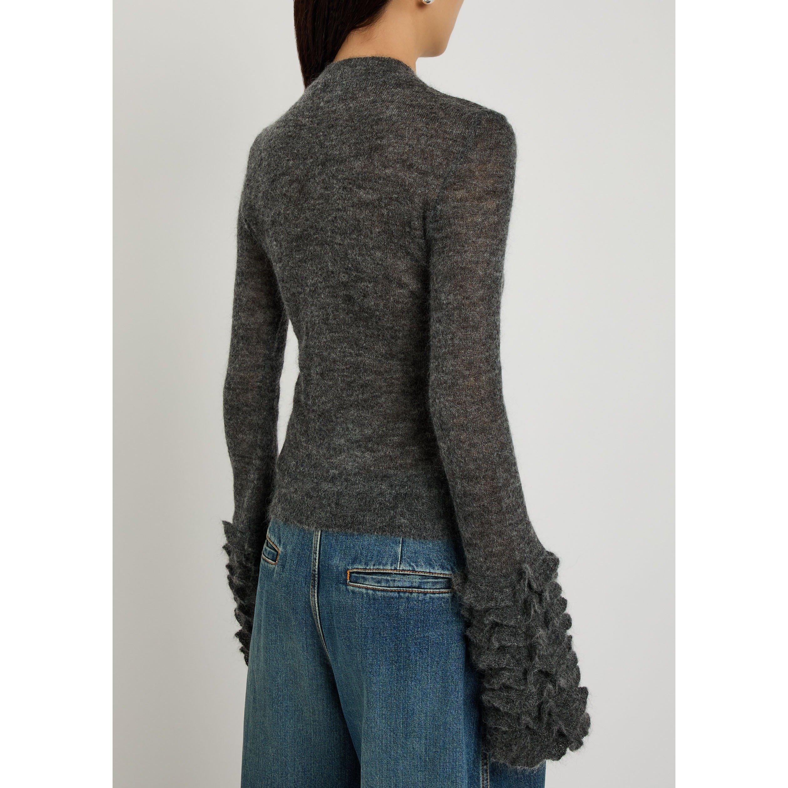 GREY - Alaia - FRILLS JUMPER - 3