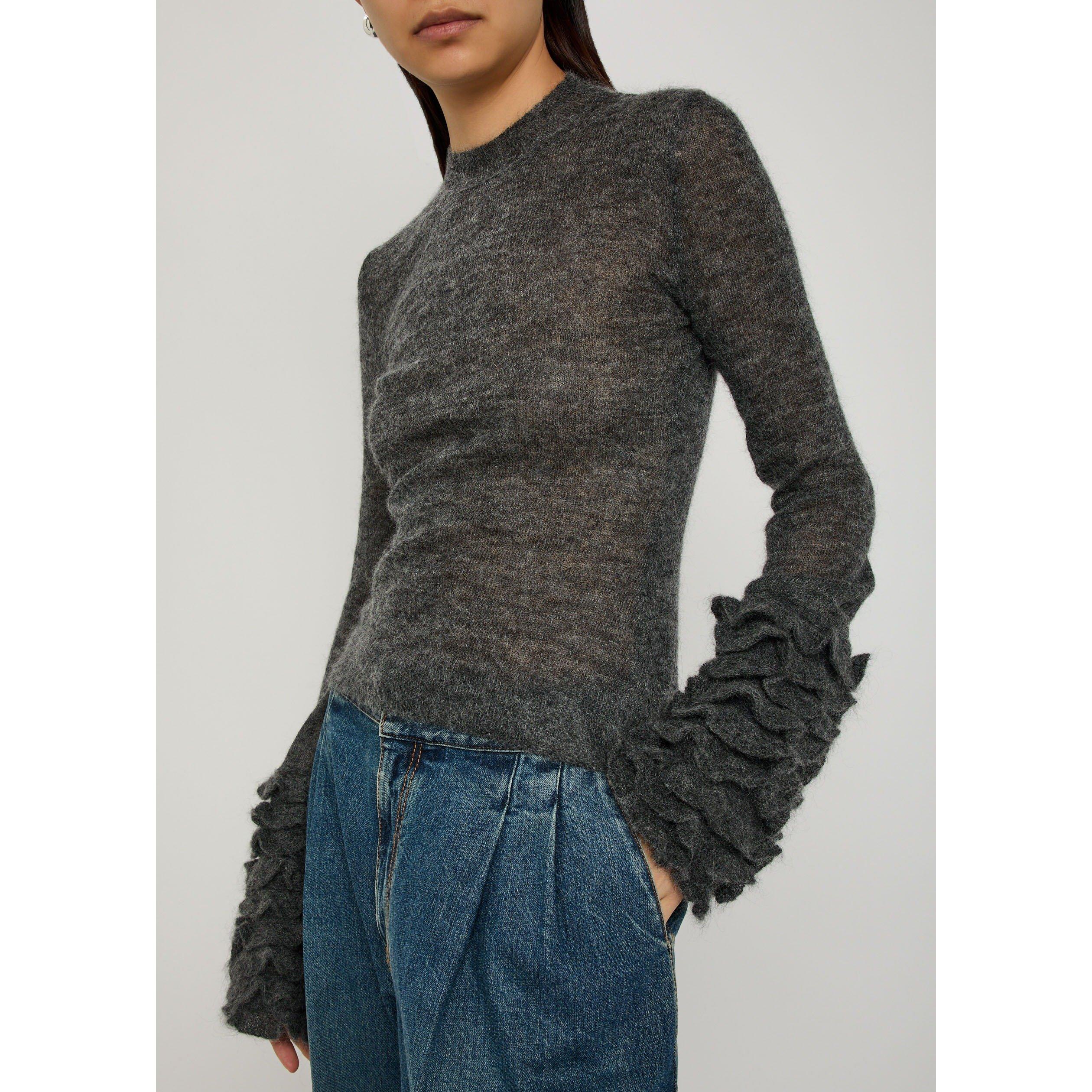 GREY - Alaia - FRILLS JUMPER - 4