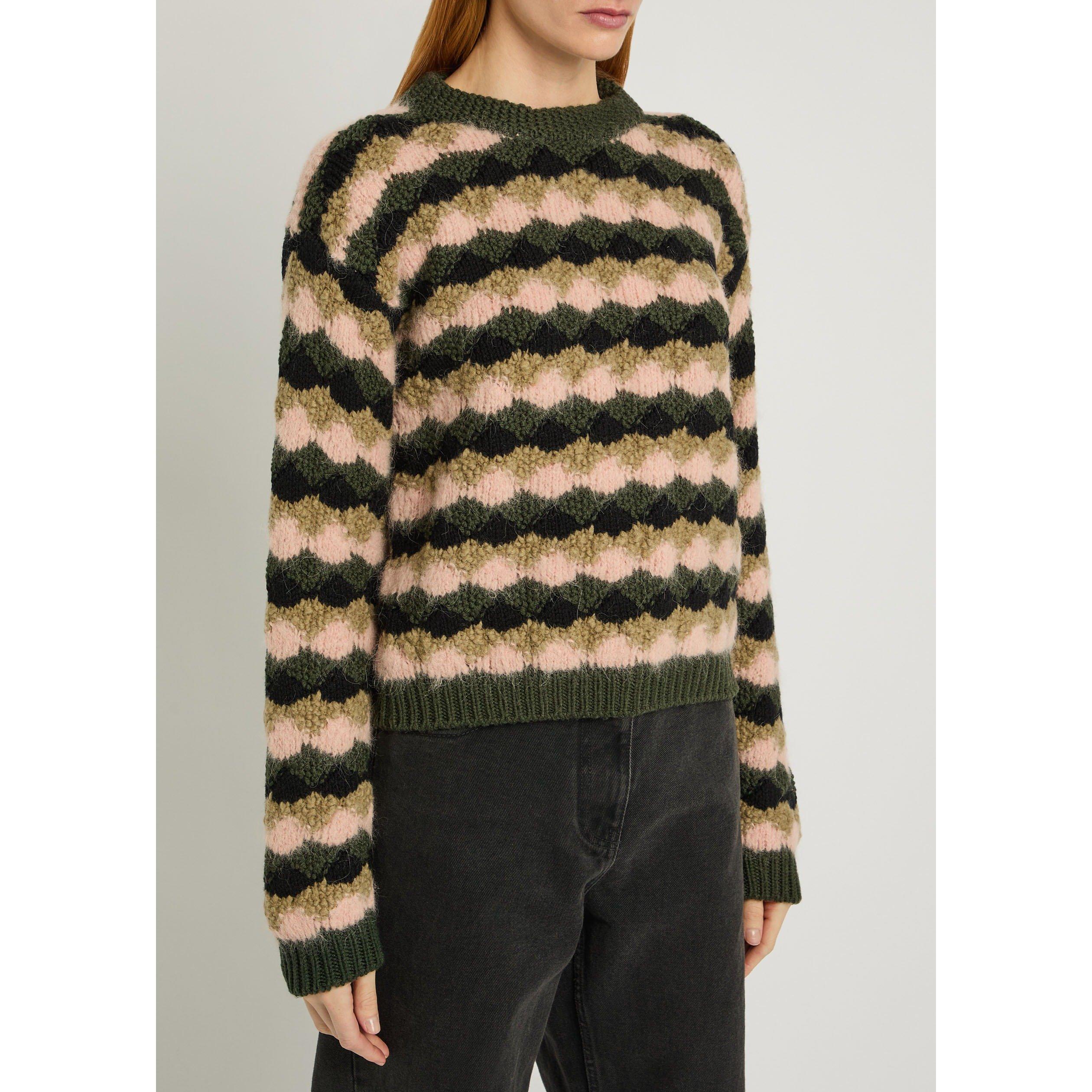 GREEN - Moncler - Women's Wool Crew-Neck Jumper - 2