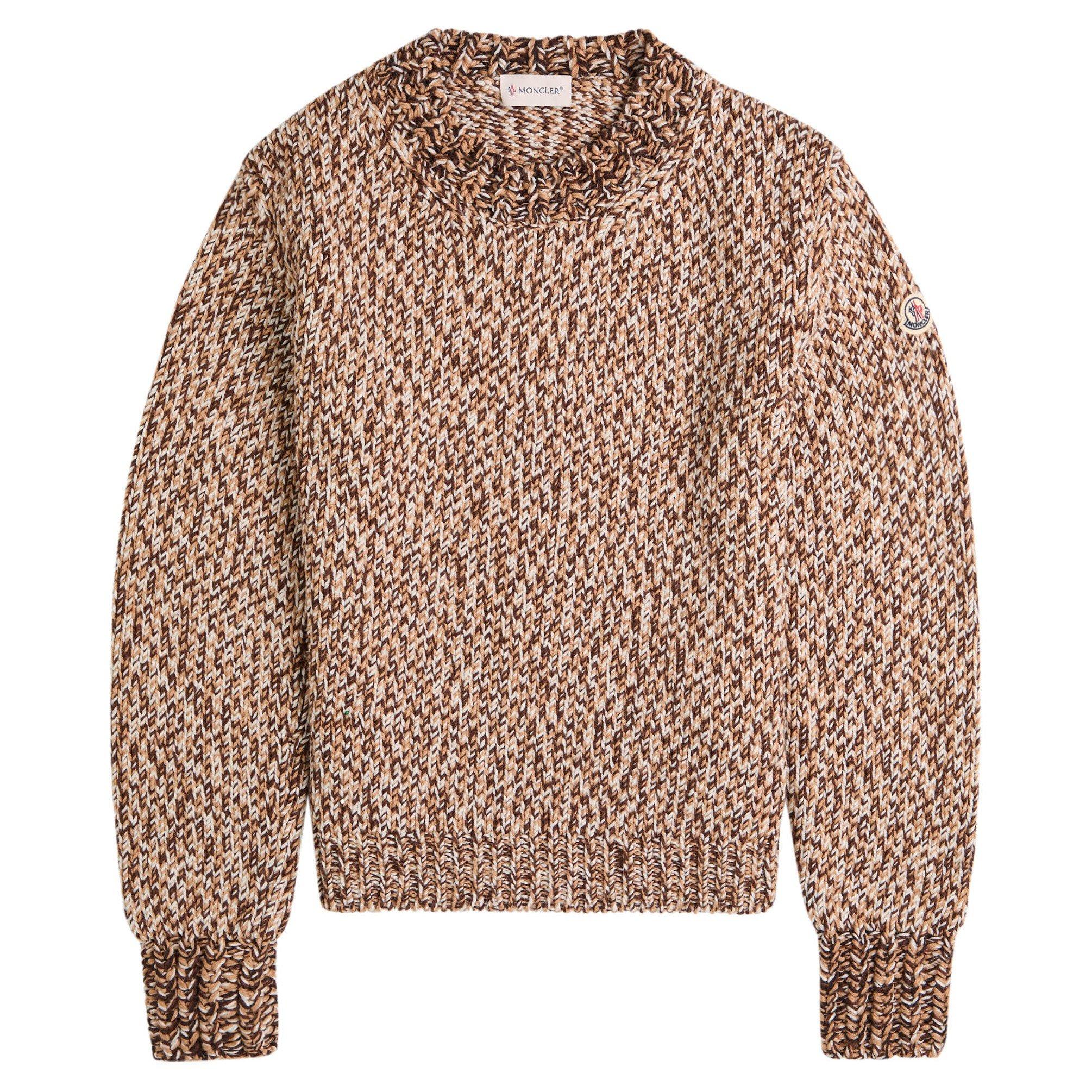 BROWN AND OTHER - Moncler - CREW NECK - 1