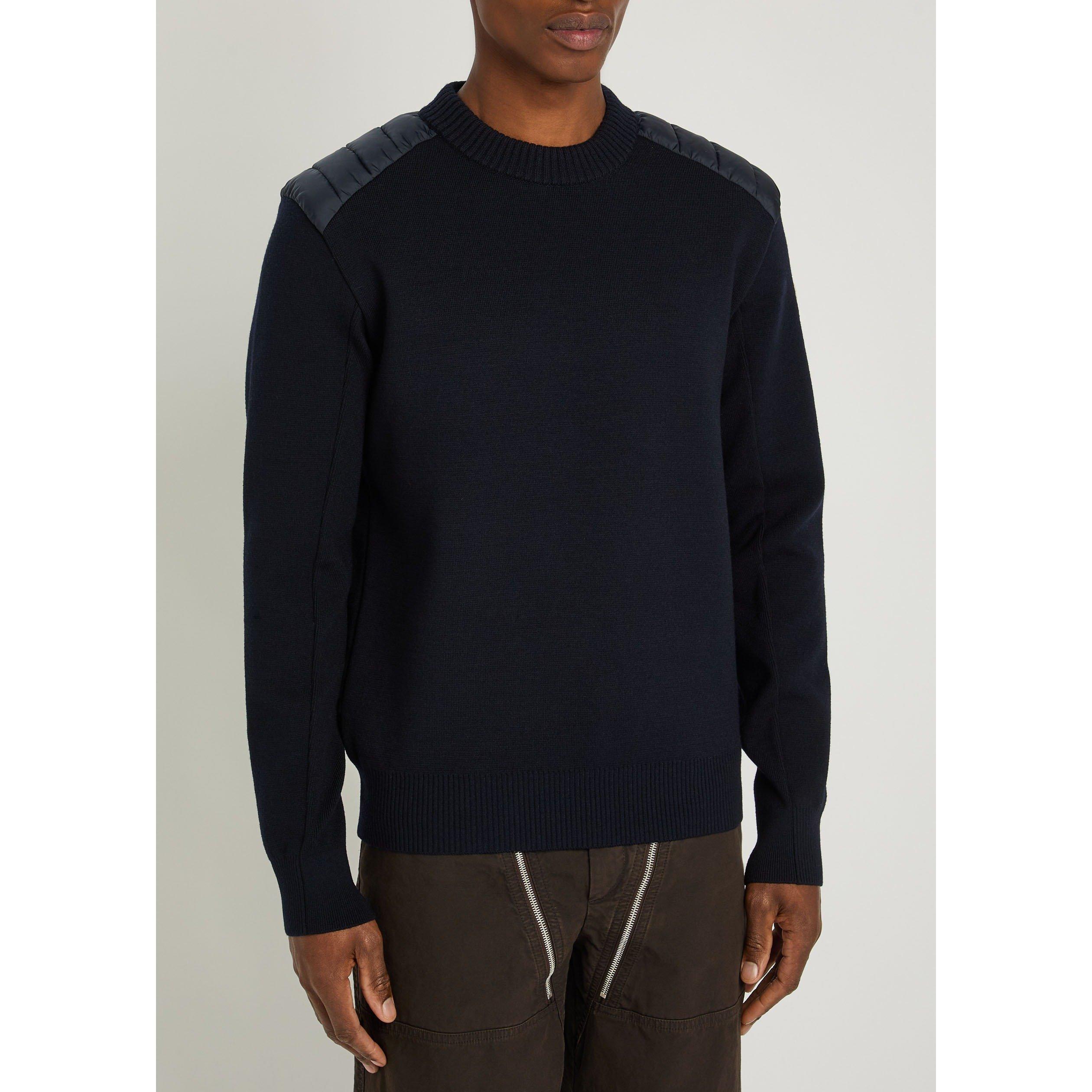 NAVY - Moncler Grenoble - Men's Wool Crew-Neck Jumper - 2