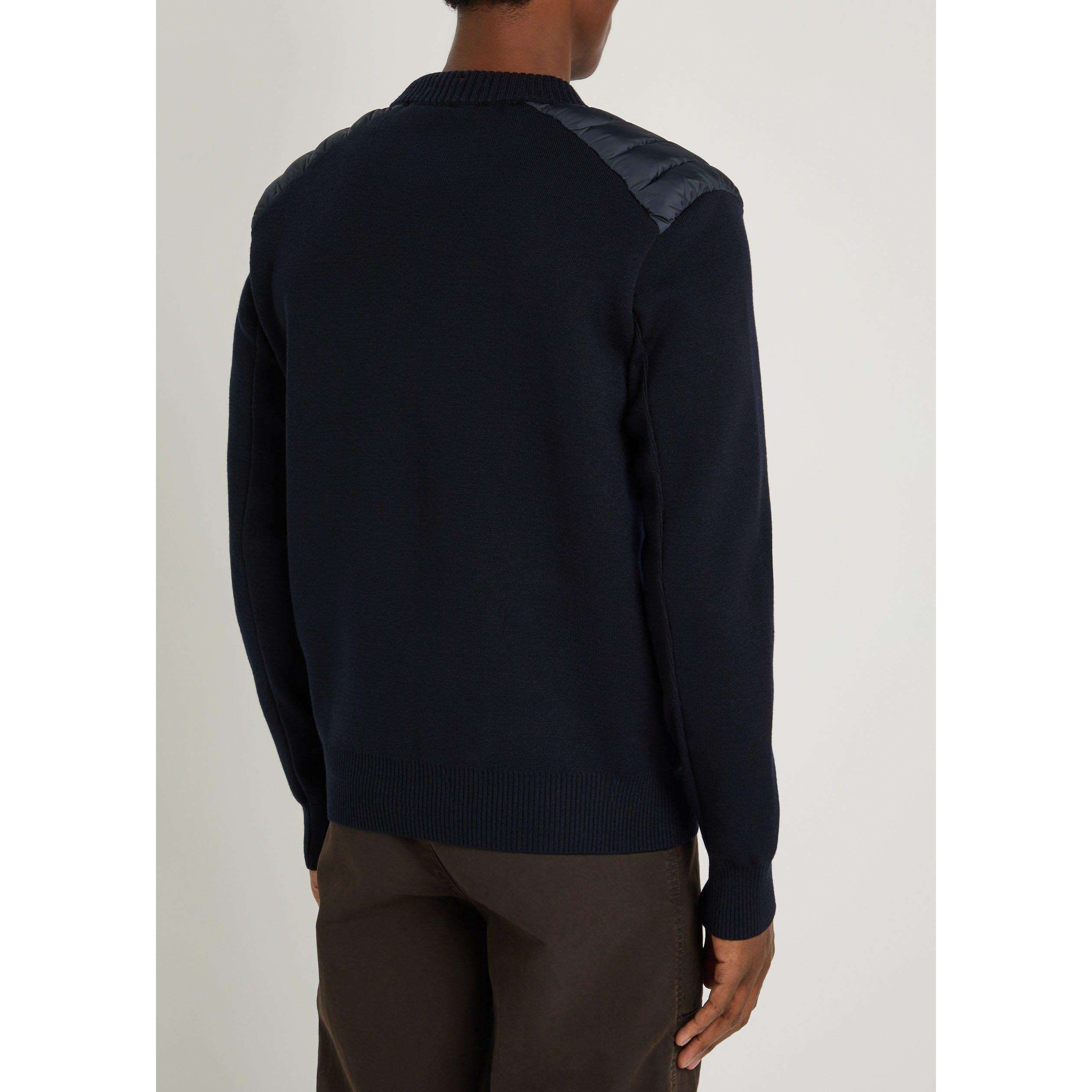 NAVY - Moncler Grenoble - Men's Wool Crew-Neck Jumper - 3