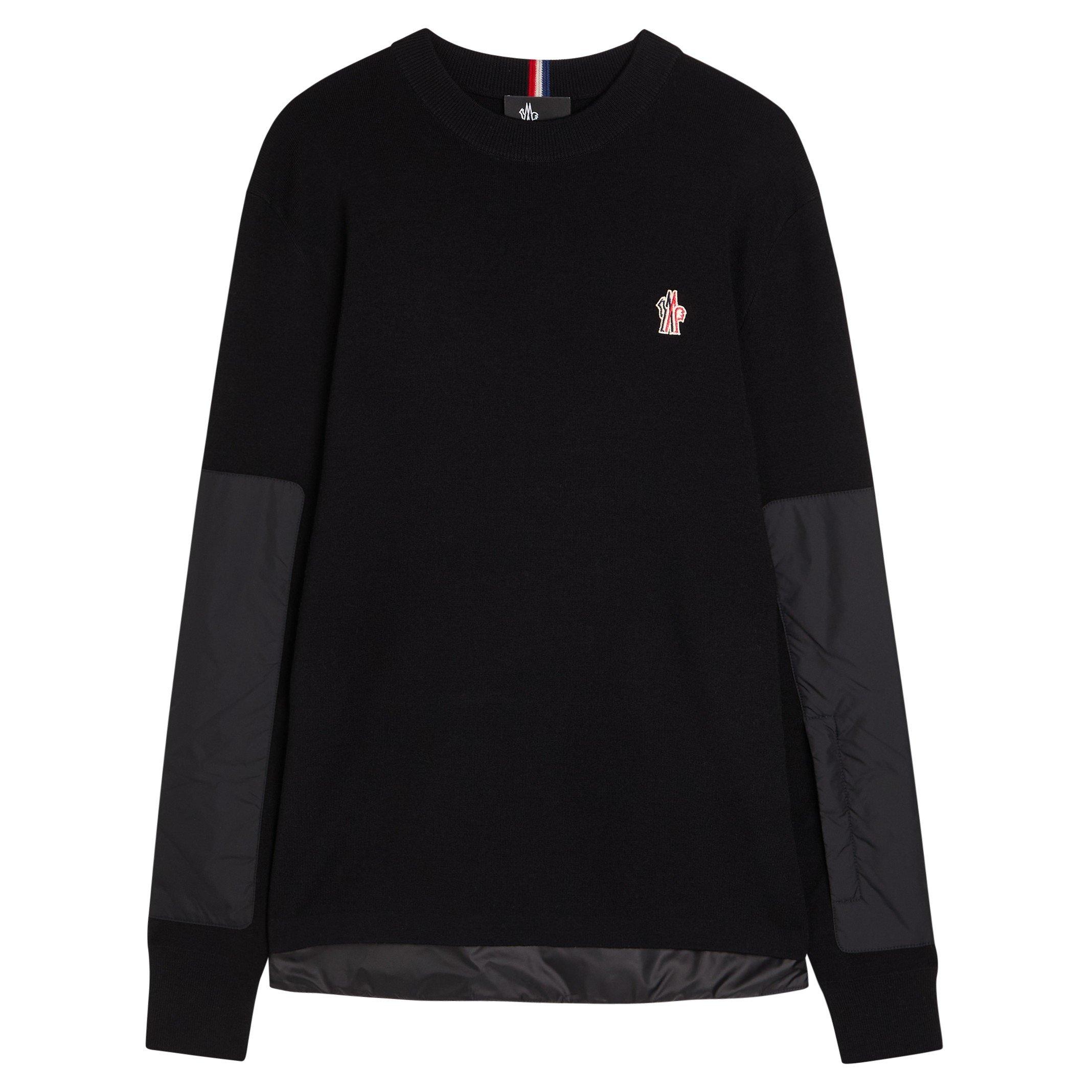 BLACK - Moncler Grenoble - Men's Wool Slim-Fit Crew-Neck Jumper - 1
