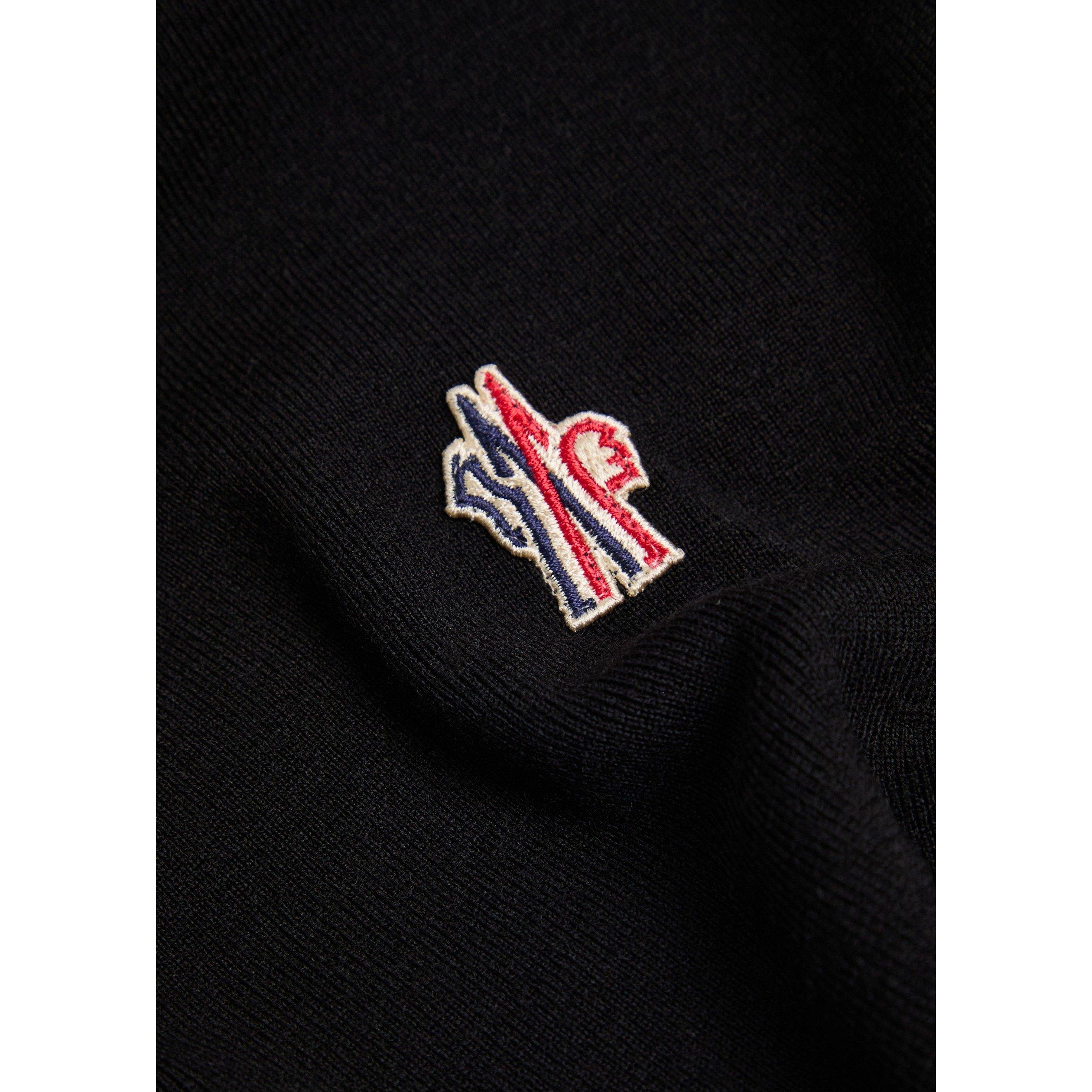 BLACK - Moncler Grenoble - Men's Wool Slim-Fit Crew-Neck Jumper - 4