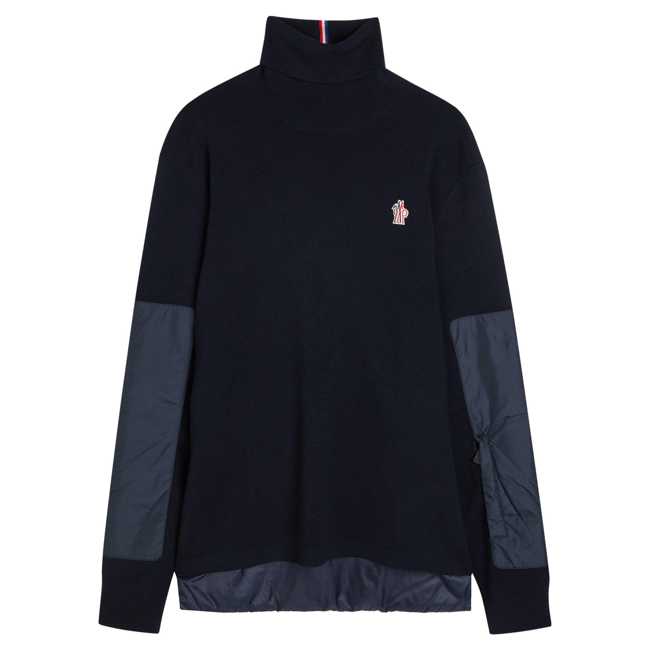 NAVY - Moncler Grenoble - MG LOGO ROLL NECK