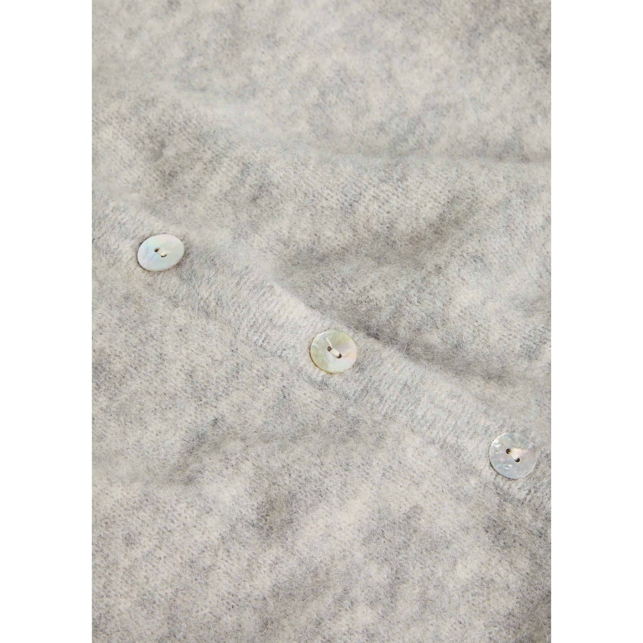 GREY - American Vintage - Women's K Vitow Alpaca Wool Brushed Knit Cardigan - 4