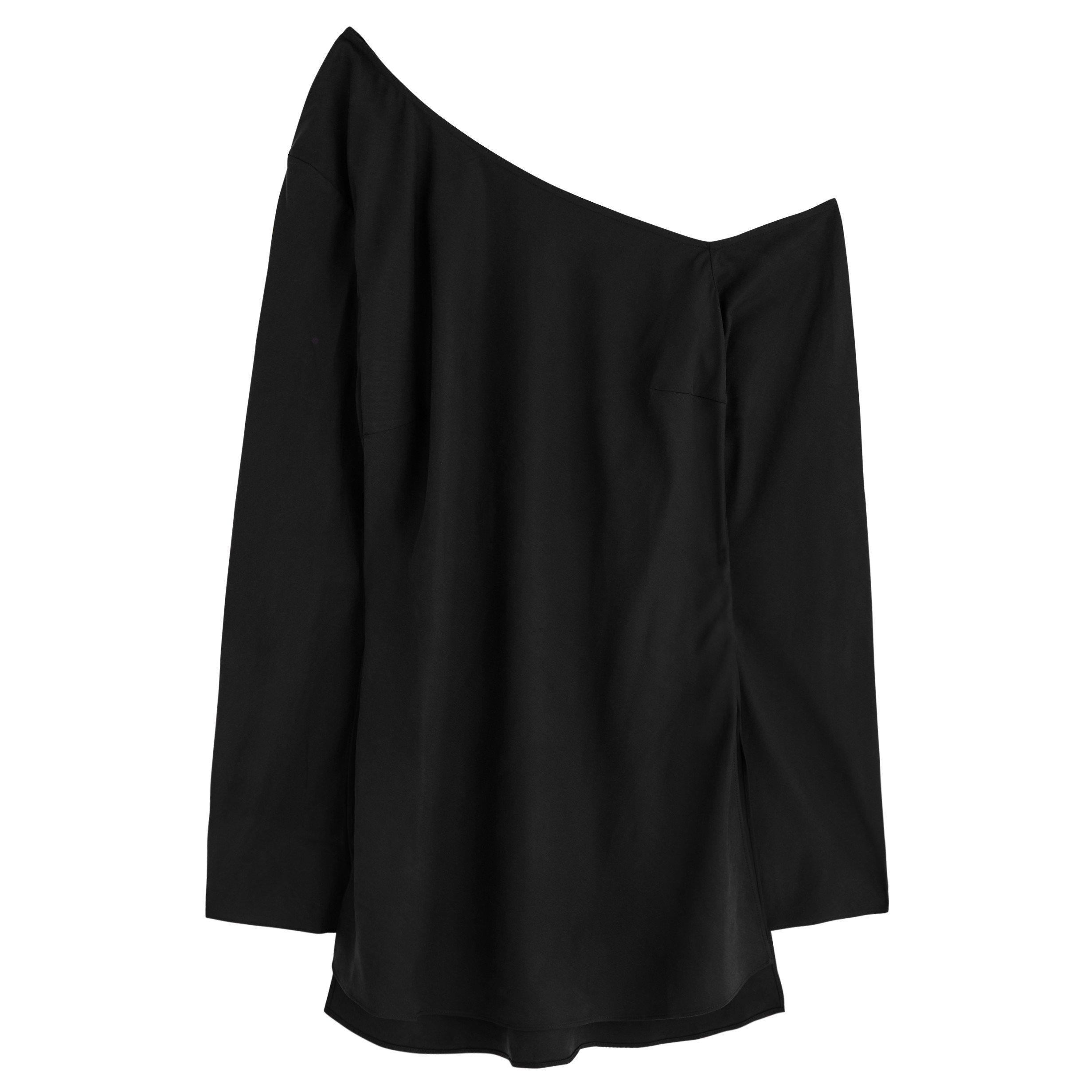 BLACK - Foemina - T LS BILLIE ASSYM TOP