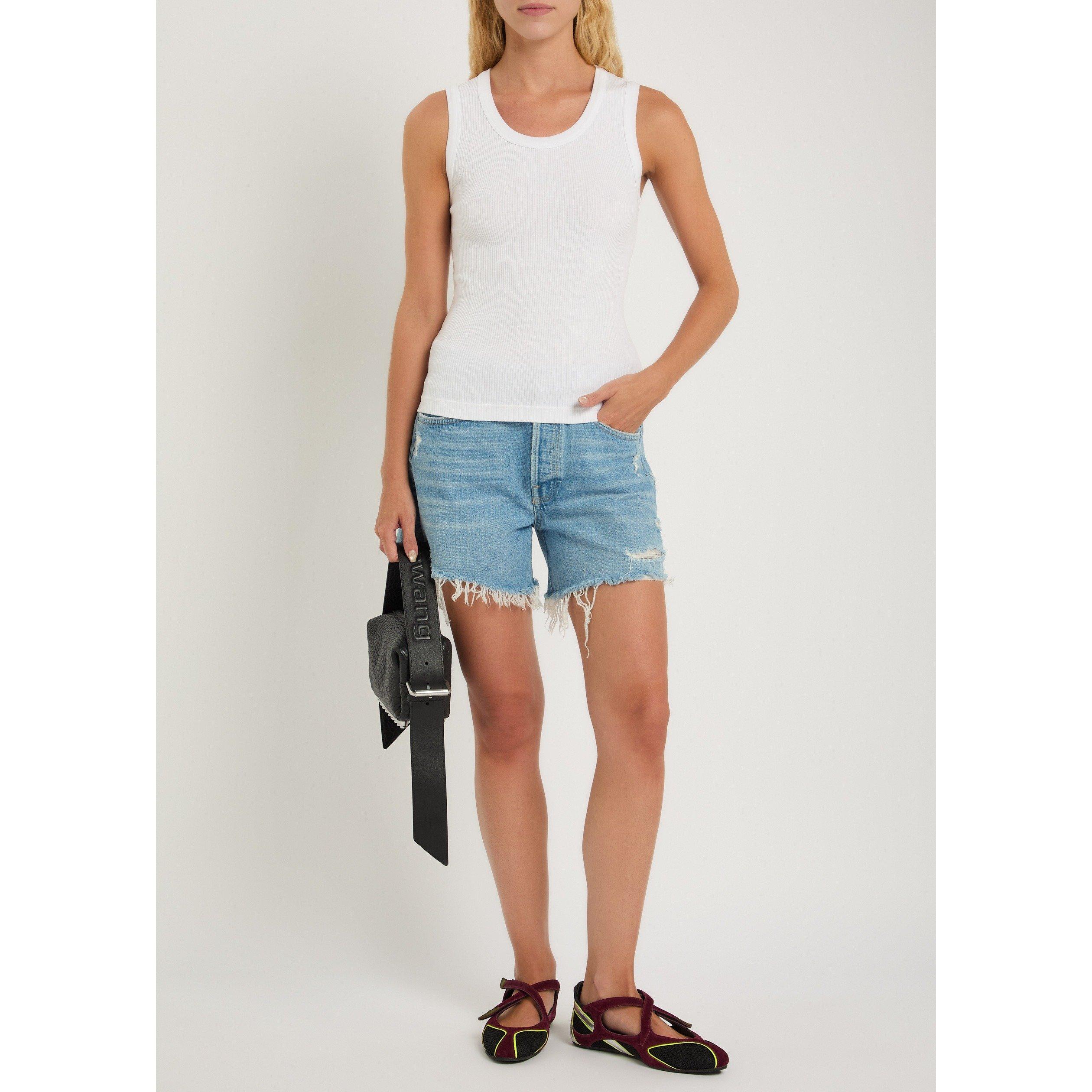 BLUE - Agolde - SH PARKER LONG SHORT IN SWAPME - 5