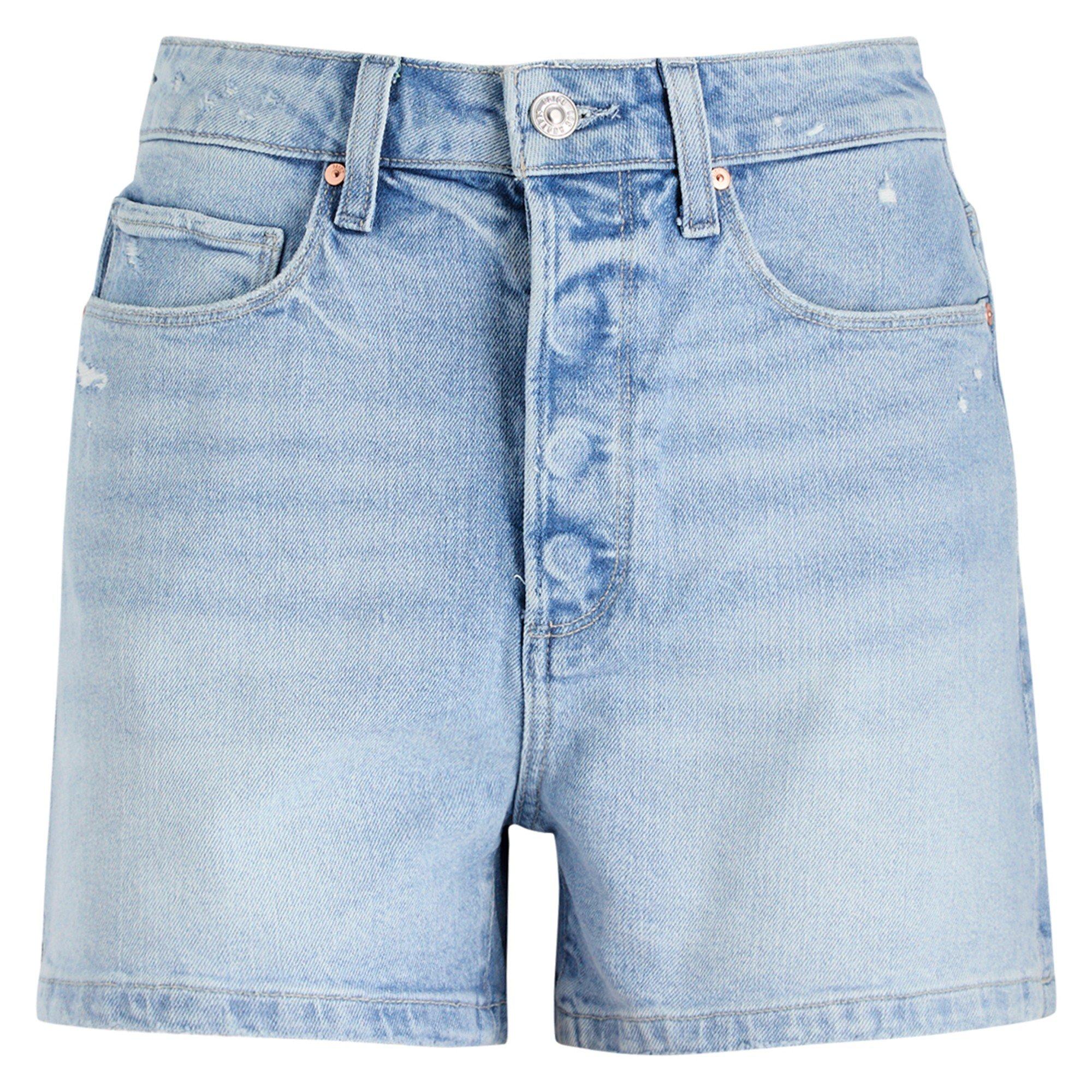 BLUE - Paige - DANI SHORT W/ COVERED BUTTONFL