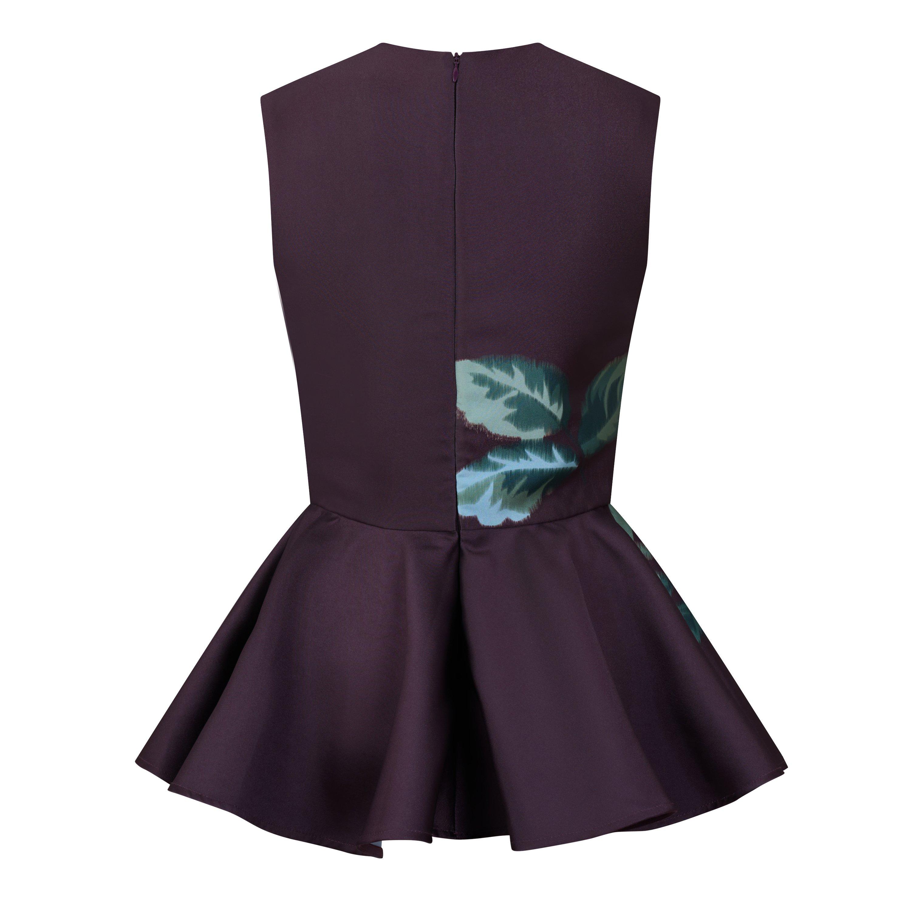 BURGUNDY - Marques Almeida - FLOWER PRINTED ROUND NECK - 2