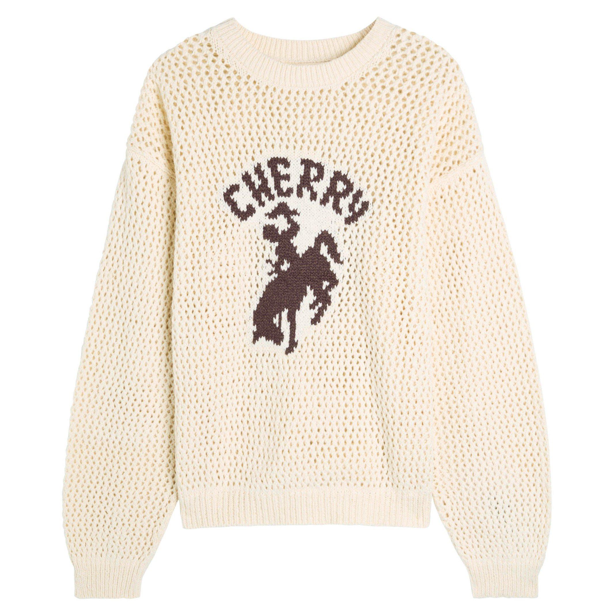 CREAM - Cherry LA - Men's Open Knit Cotton Crew-Neck Jumper