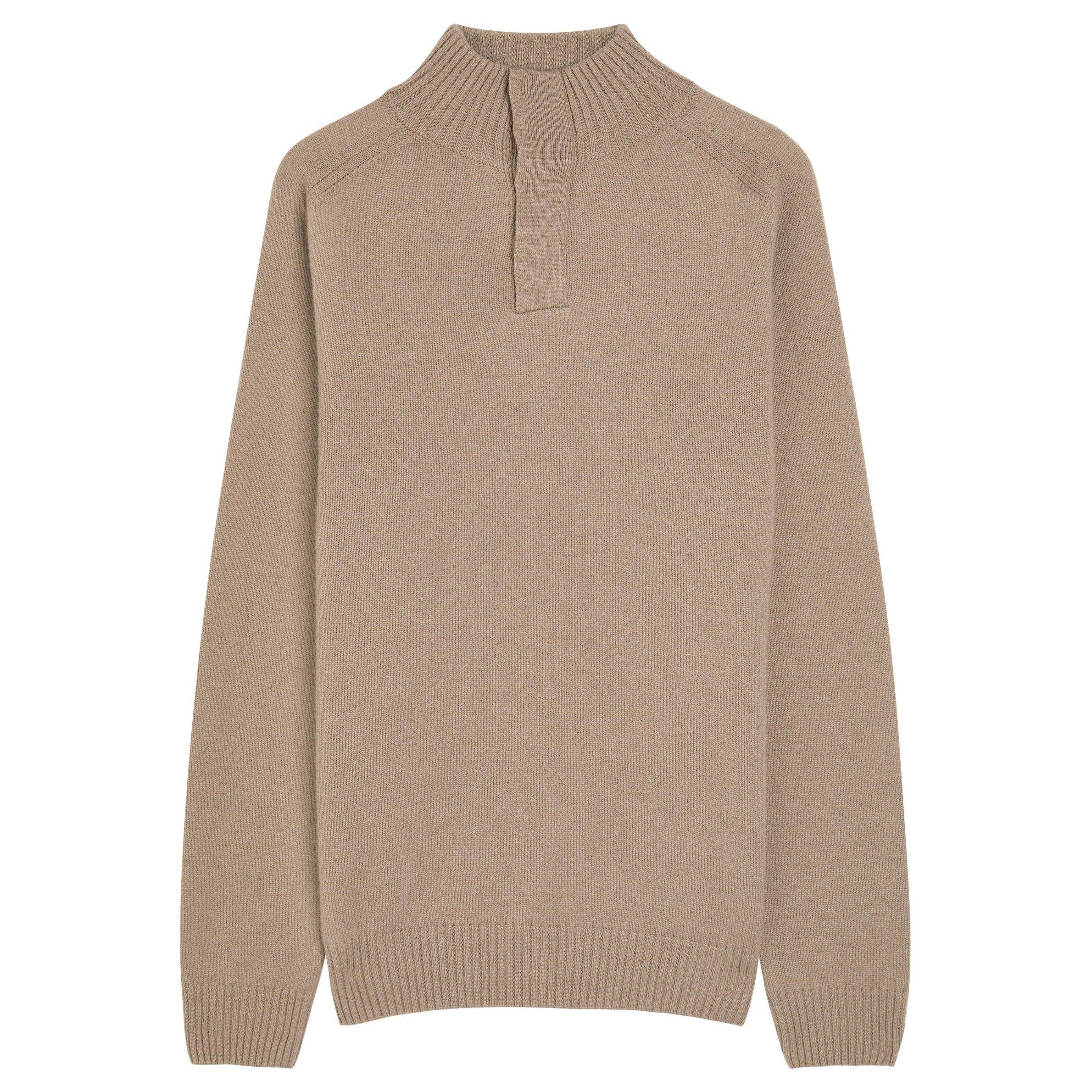TAUPE - Aurelien - AUR CITY BUTTON KNIT