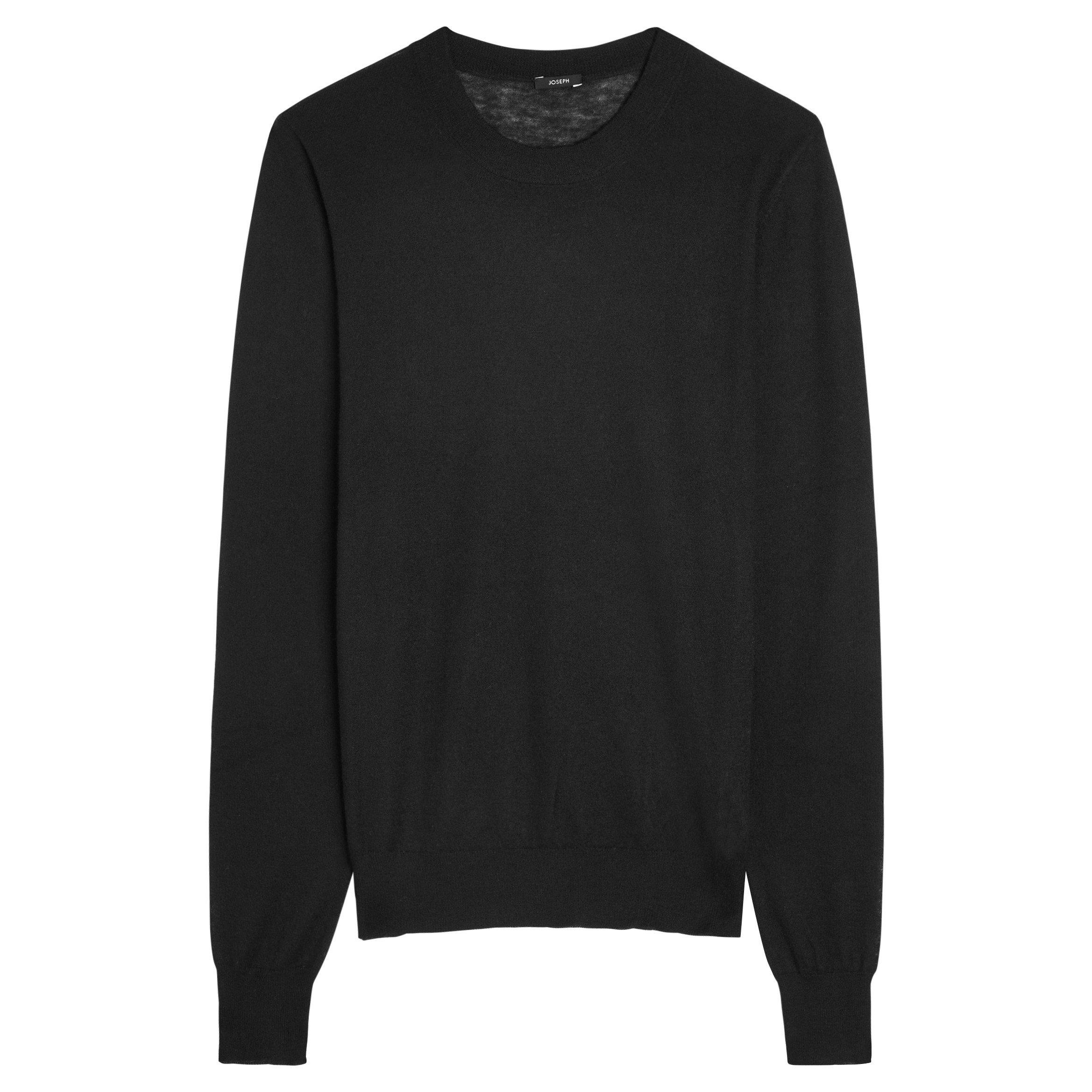BLACK - Joseph - KW RD NK LS CASHAIR