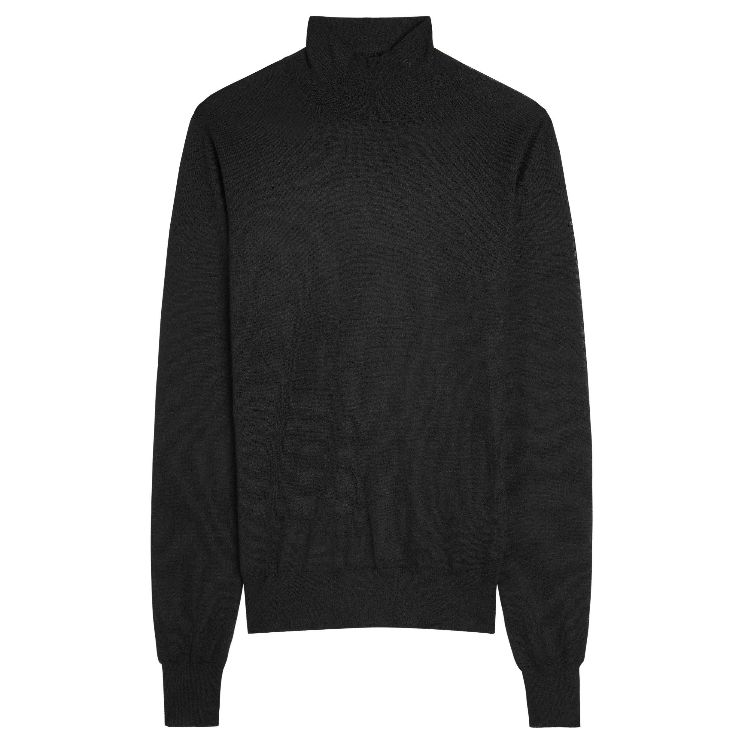 BLACK - Joseph - KW HIGH NK LS CASHAIR09 - 1