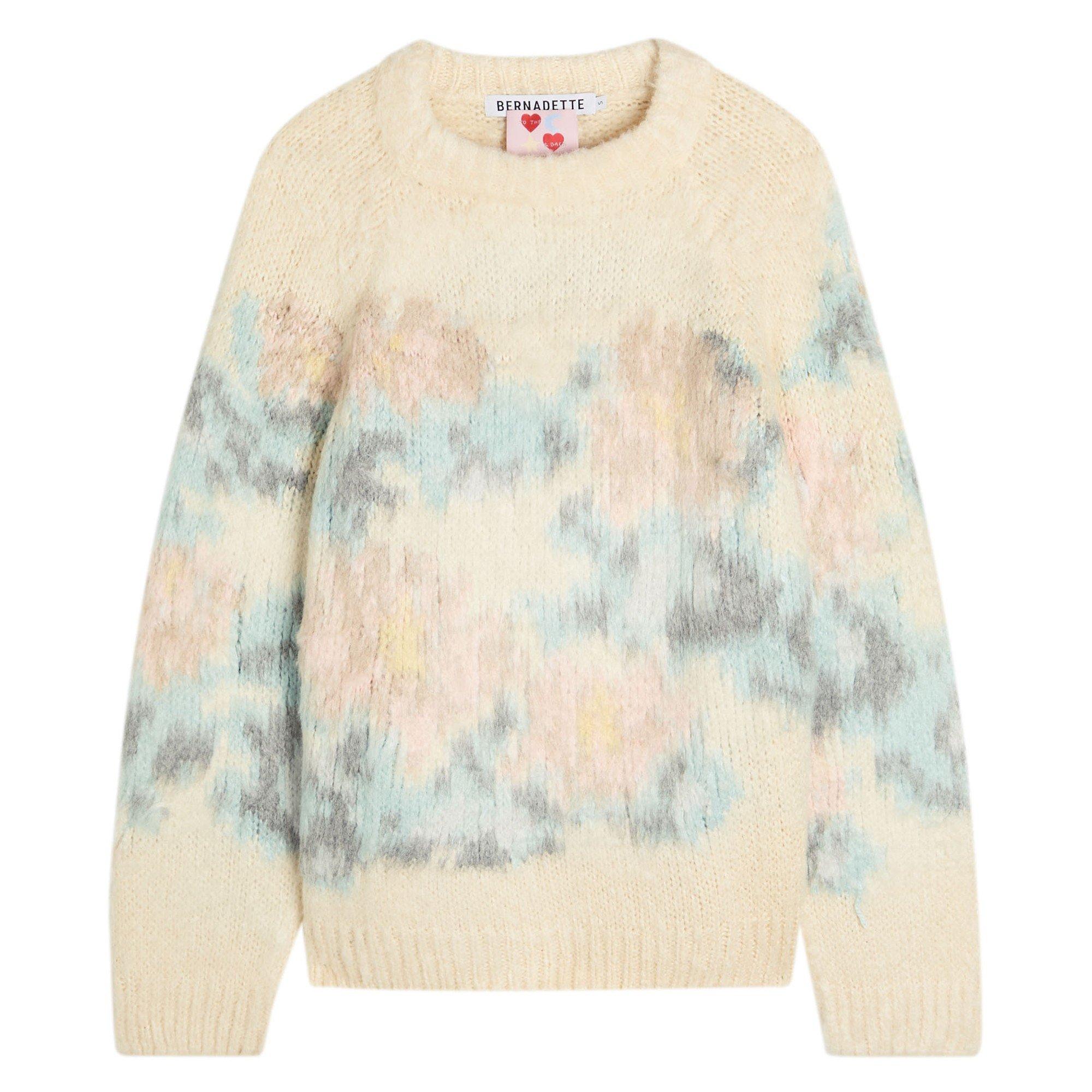 MULTICOLOURED 1 - BERNADETTE - Women's Willy Floral Silk Crew-Neck Jumper - 1