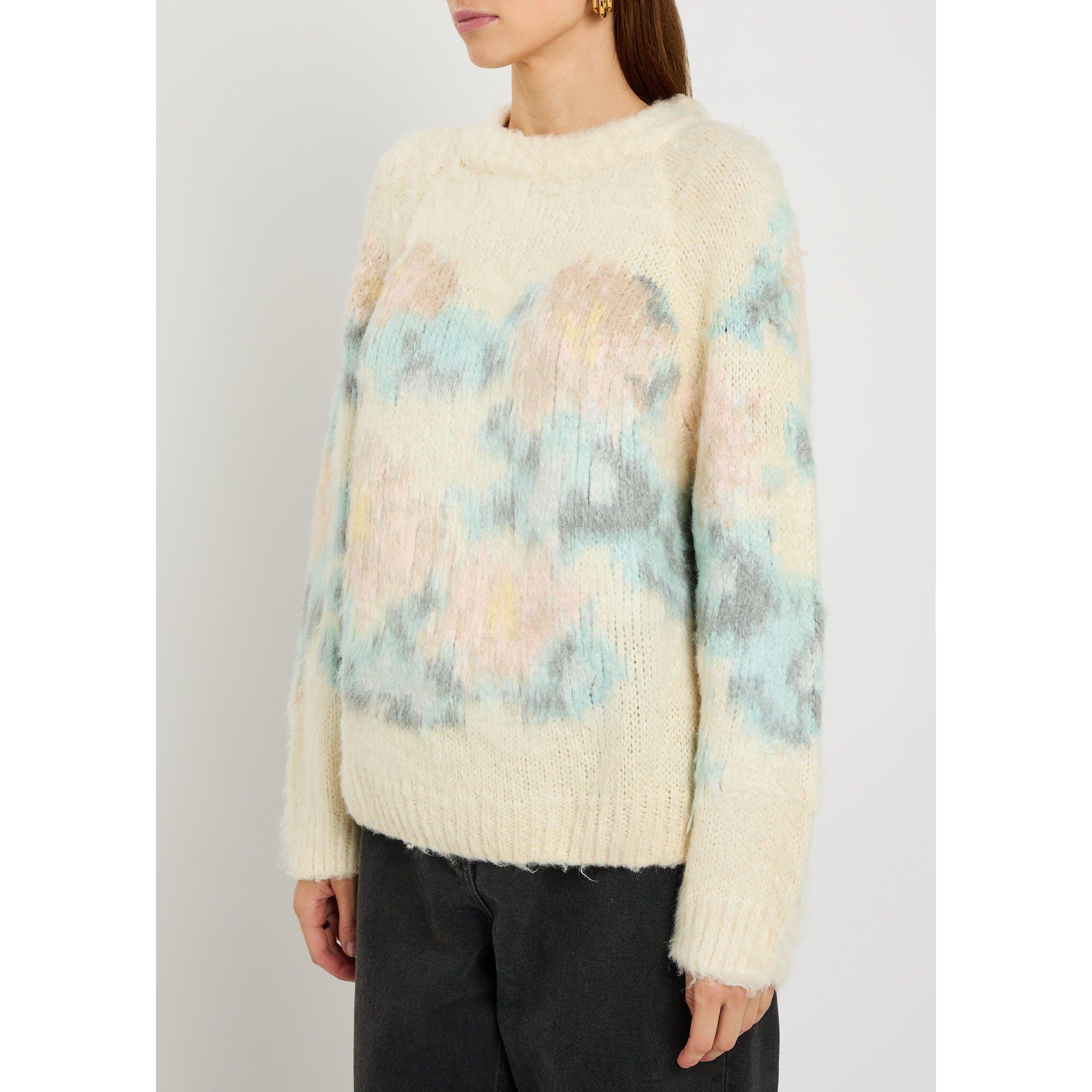 MULTICOLOURED 1 - BERNADETTE - Women's Willy Floral Silk Crew-Neck Jumper - 2