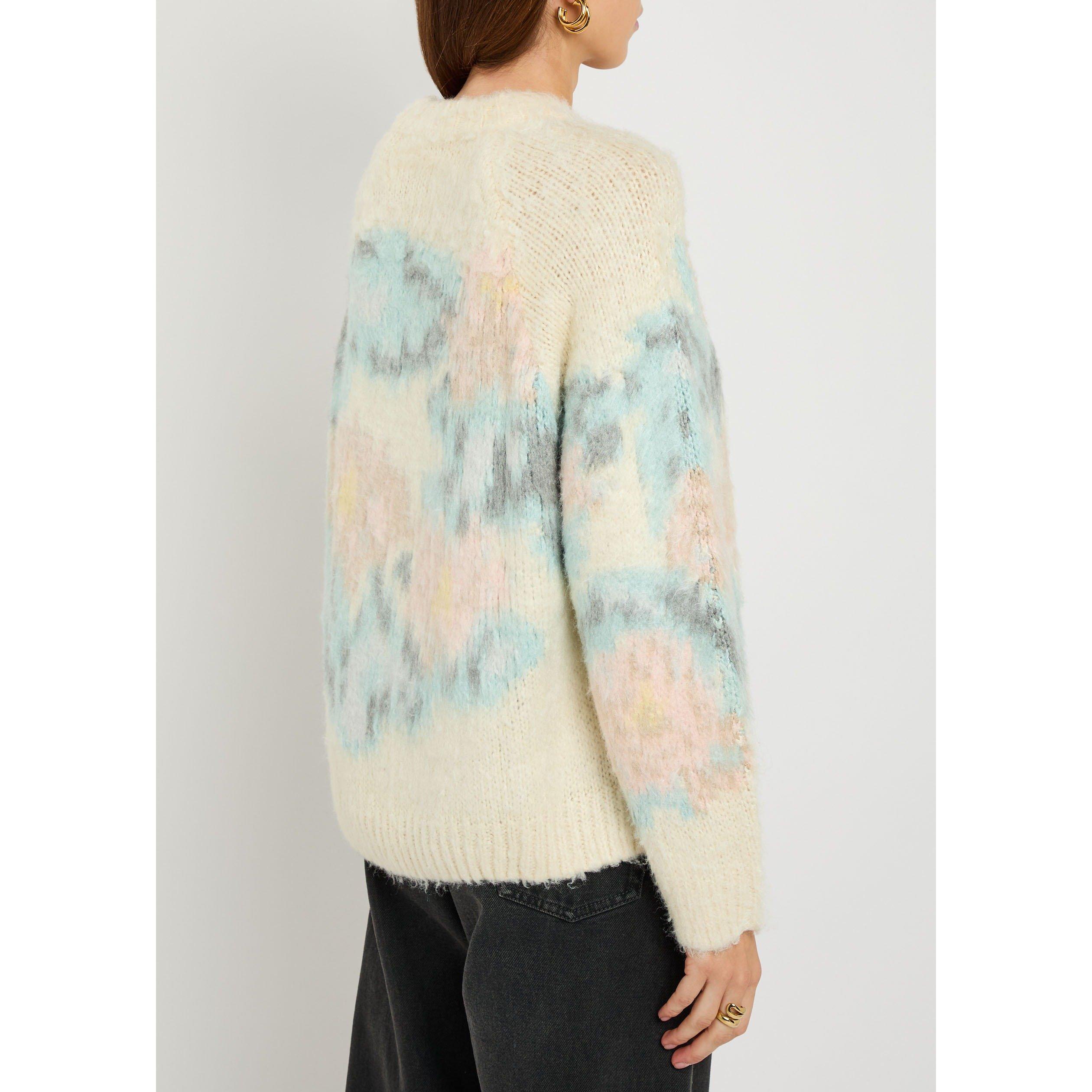 MULTICOLOURED 1 - BERNADETTE - Women's Willy Floral Silk Crew-Neck Jumper - 3