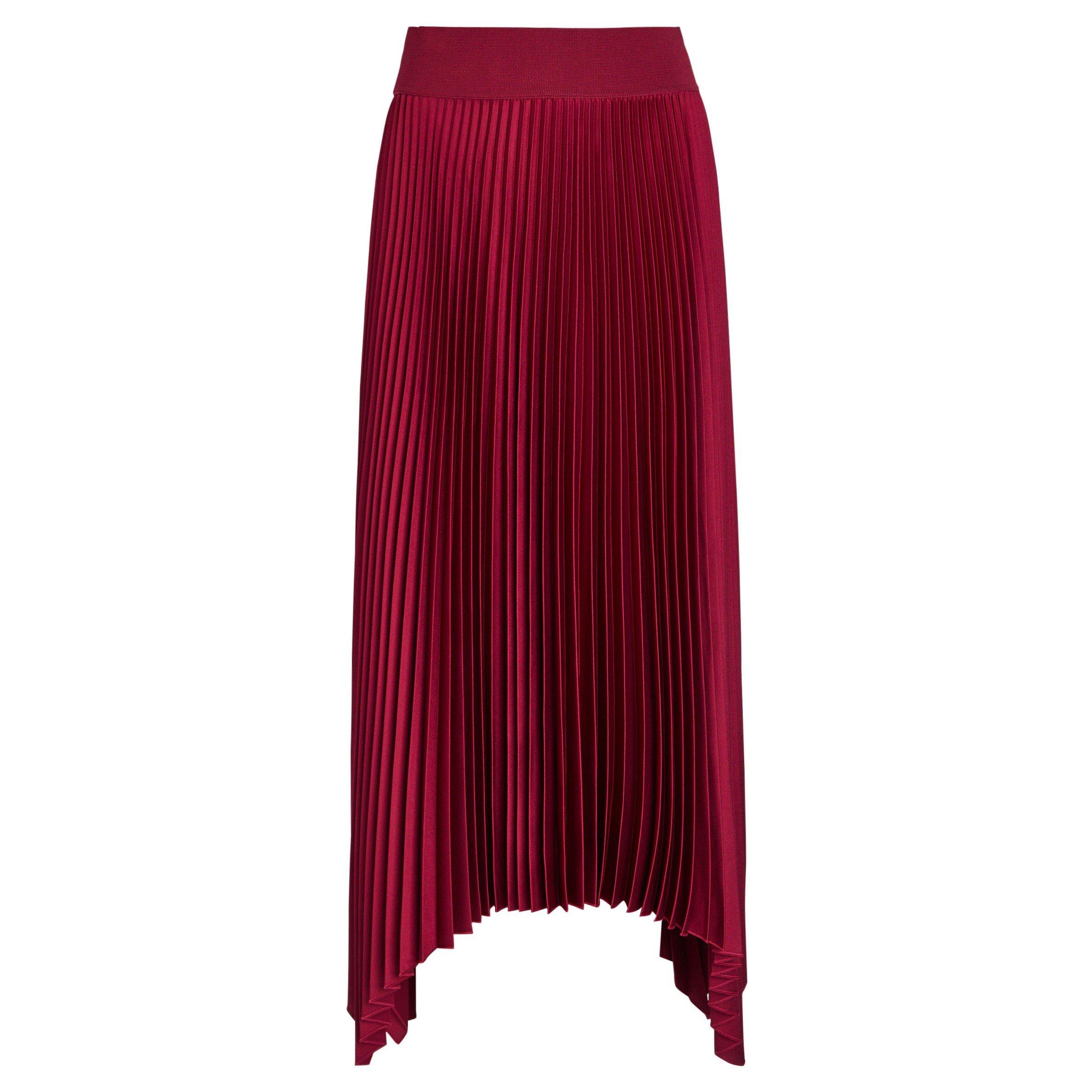 RED - Joseph - LS ADE SKIRT KNIT WEAVEPLISSE