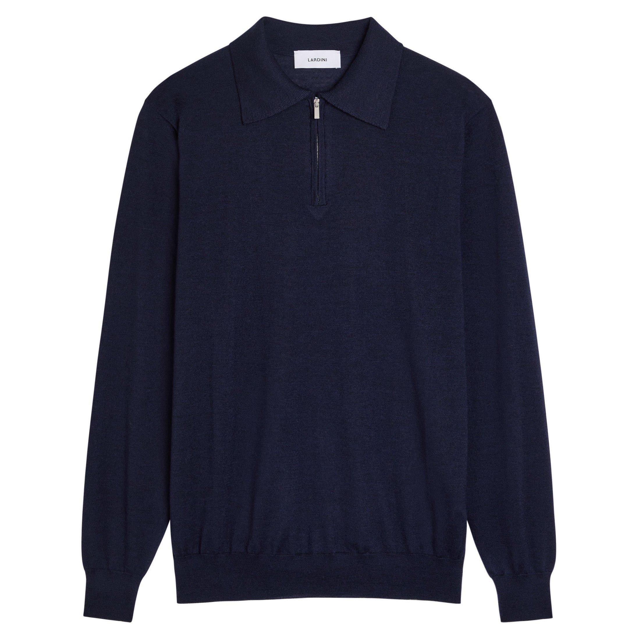 Lardini LAR KNIT POLO LS 1/4 ZIP