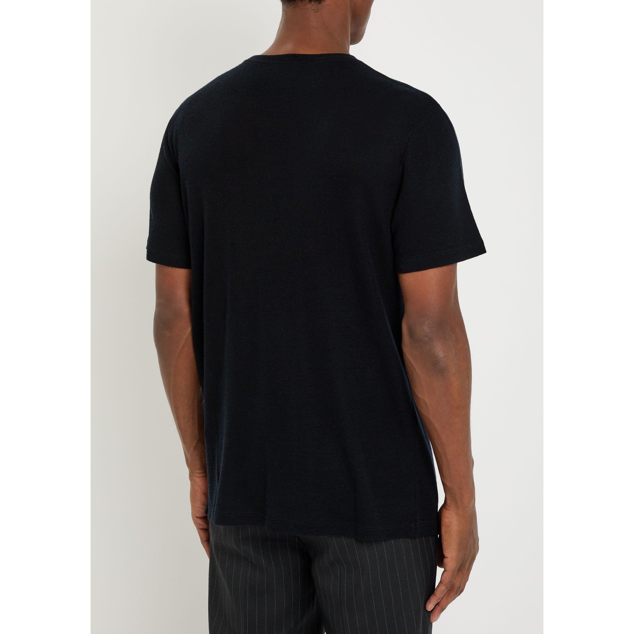 BLACK - Saint Laurent - SL T SHIRT CLASSIQUE AV - 3