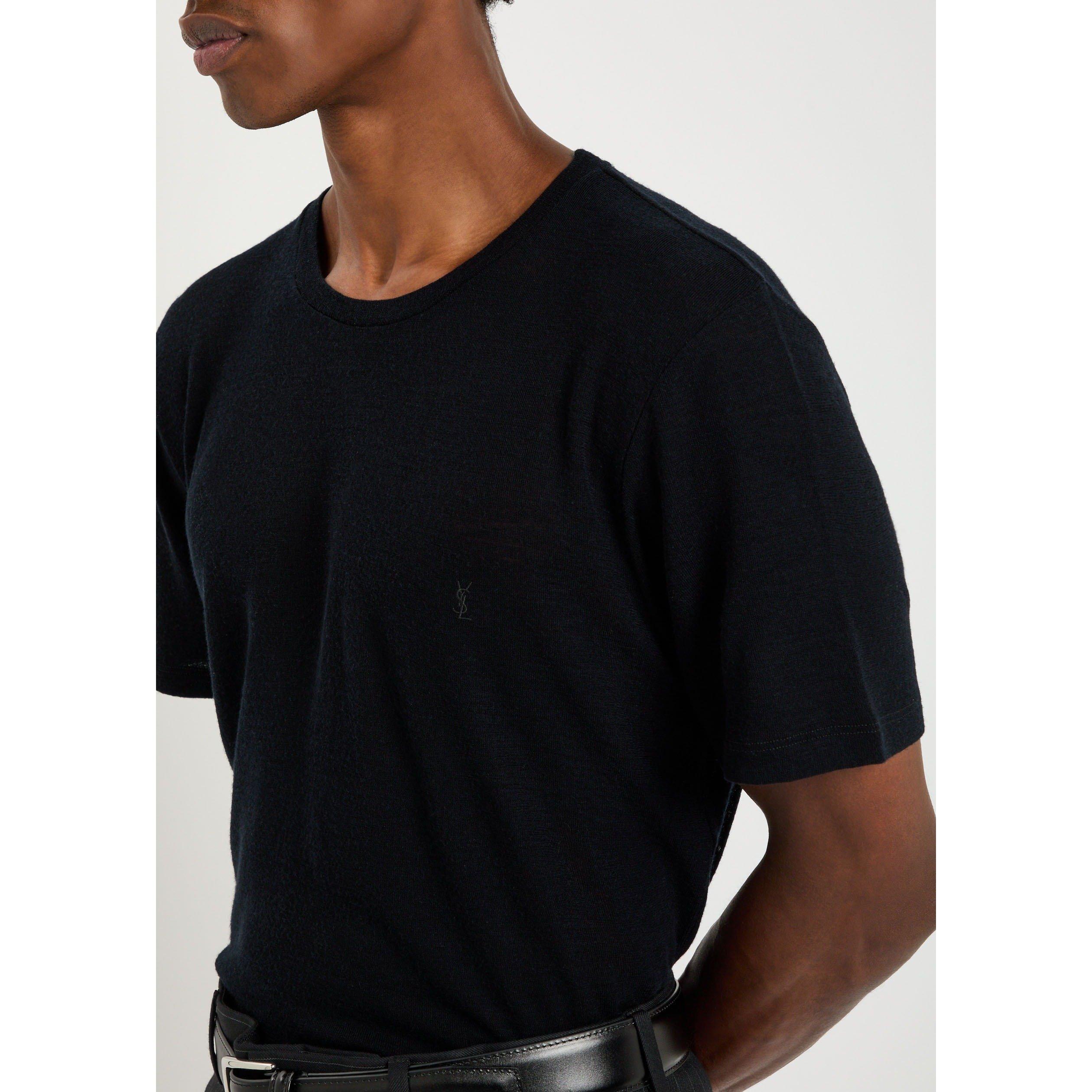 BLACK - Saint Laurent - SL T SHIRT CLASSIQUE AV - 4