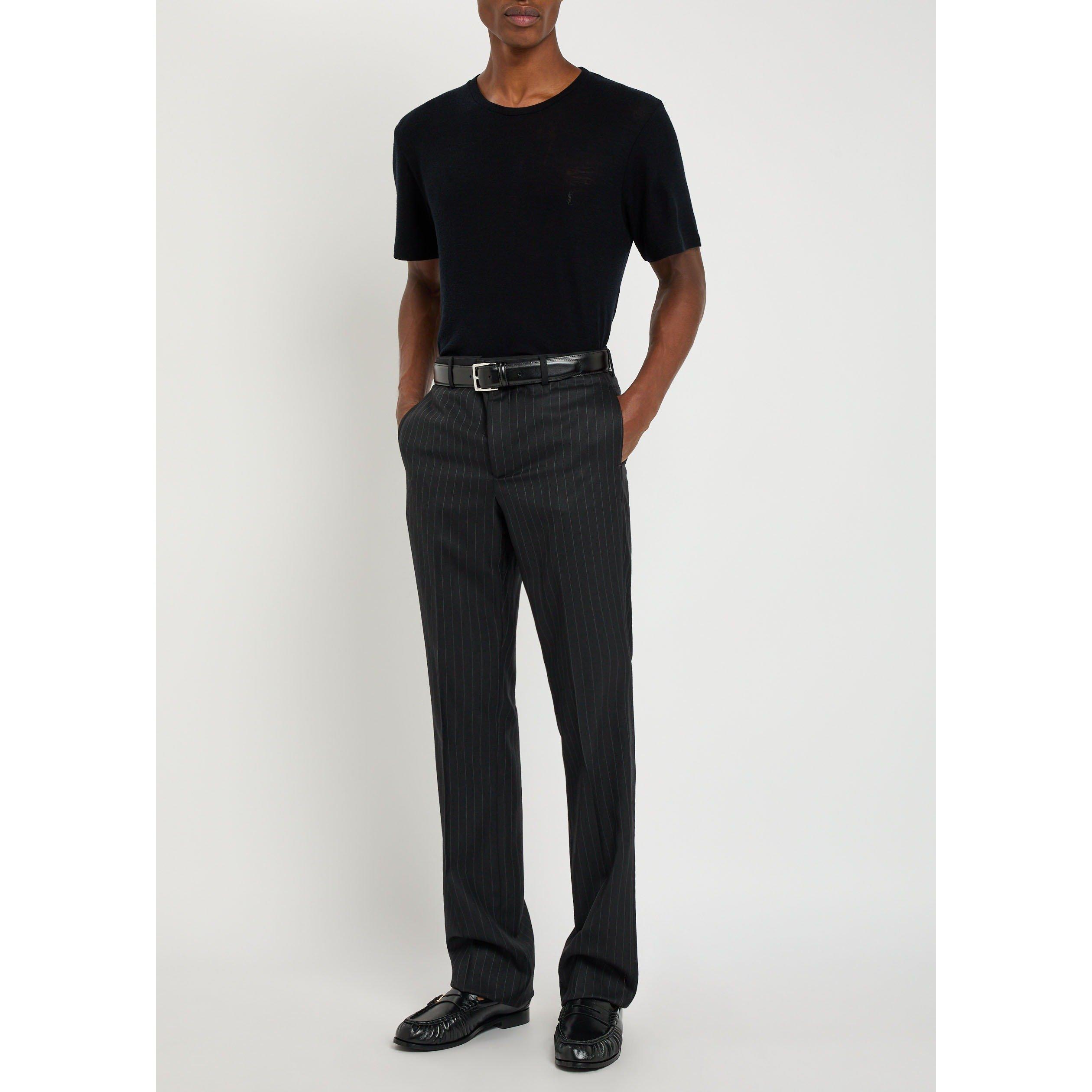 BLACK - Saint Laurent - SL T SHIRT CLASSIQUE AV - 5