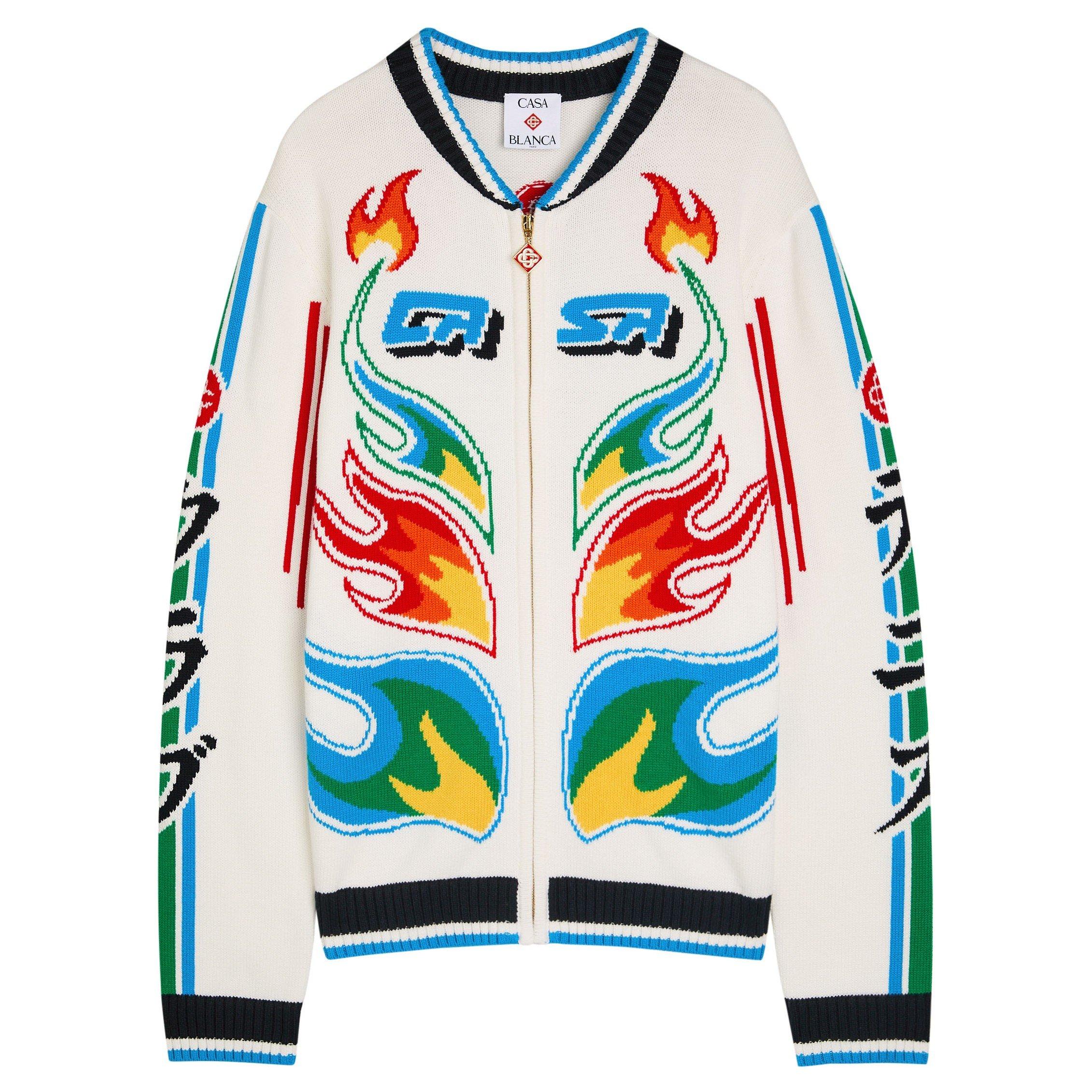 MULTICOLOURED 1 - Casablanca - CAS CASABLANCA COTON FLAME ZIP