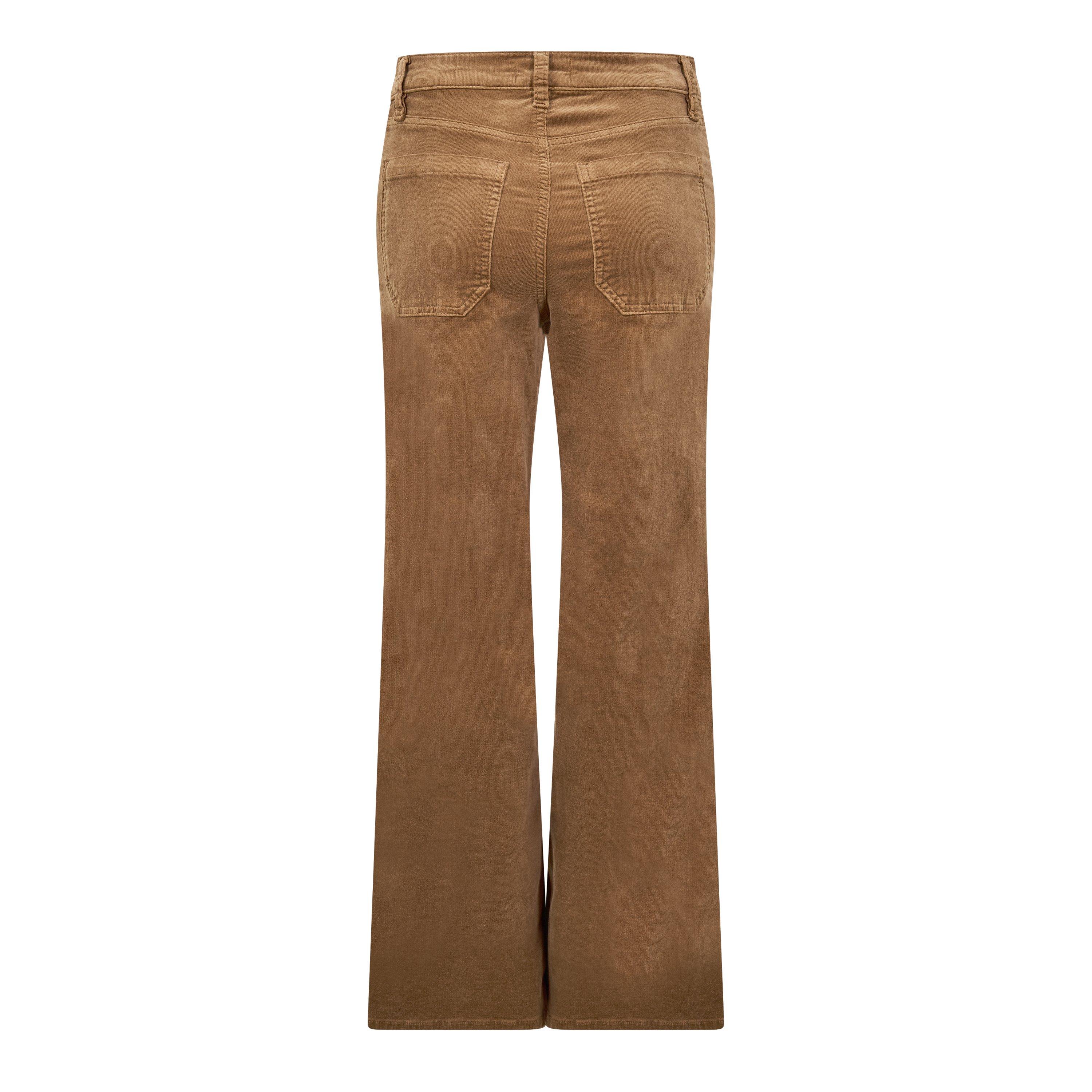 BROWN - Frame Denim - Women's Le Slim Palazzo Modern Cotton Wide-Leg Jeans - 2