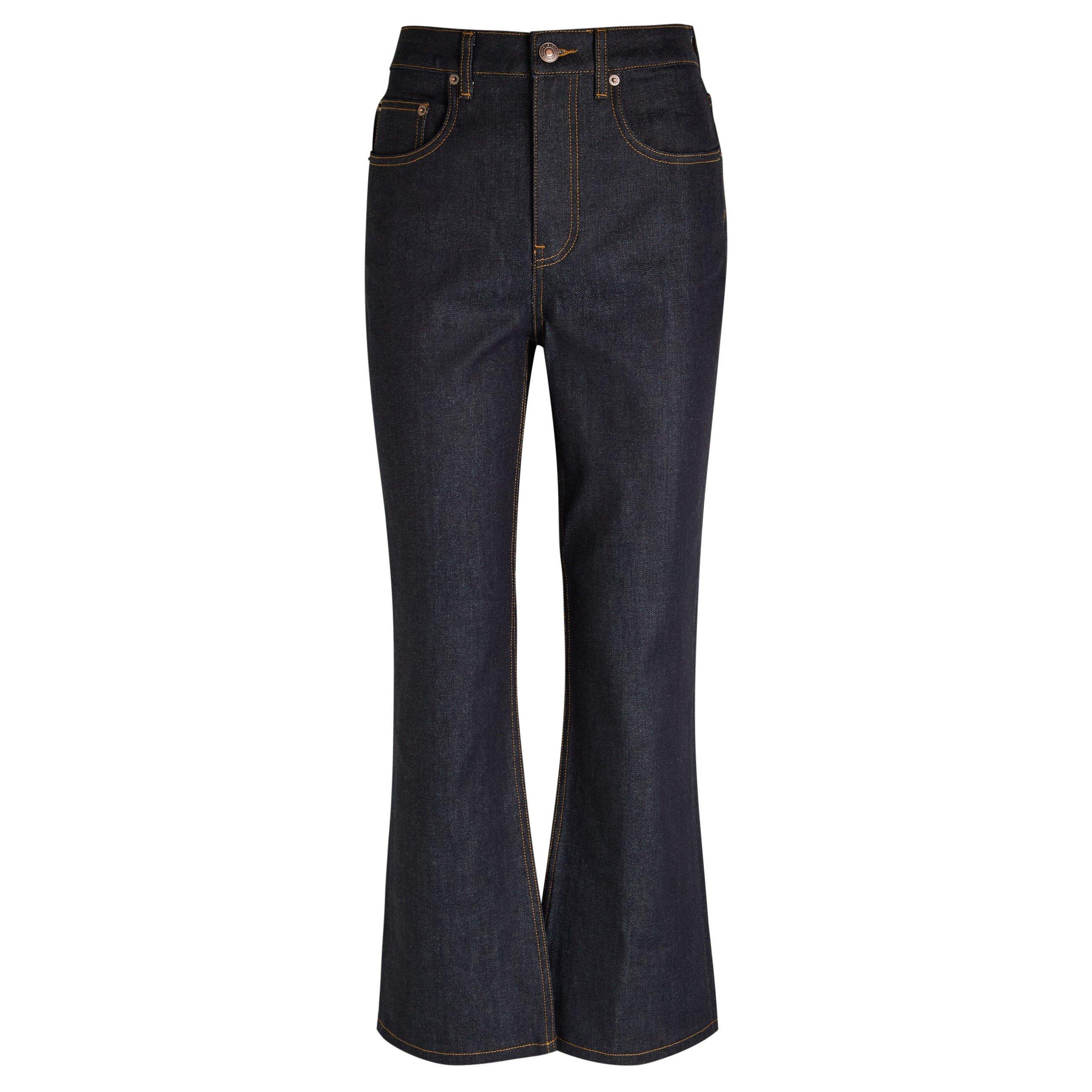 DENIM - Tory Burch - TR CROPPED FLARE JEANS