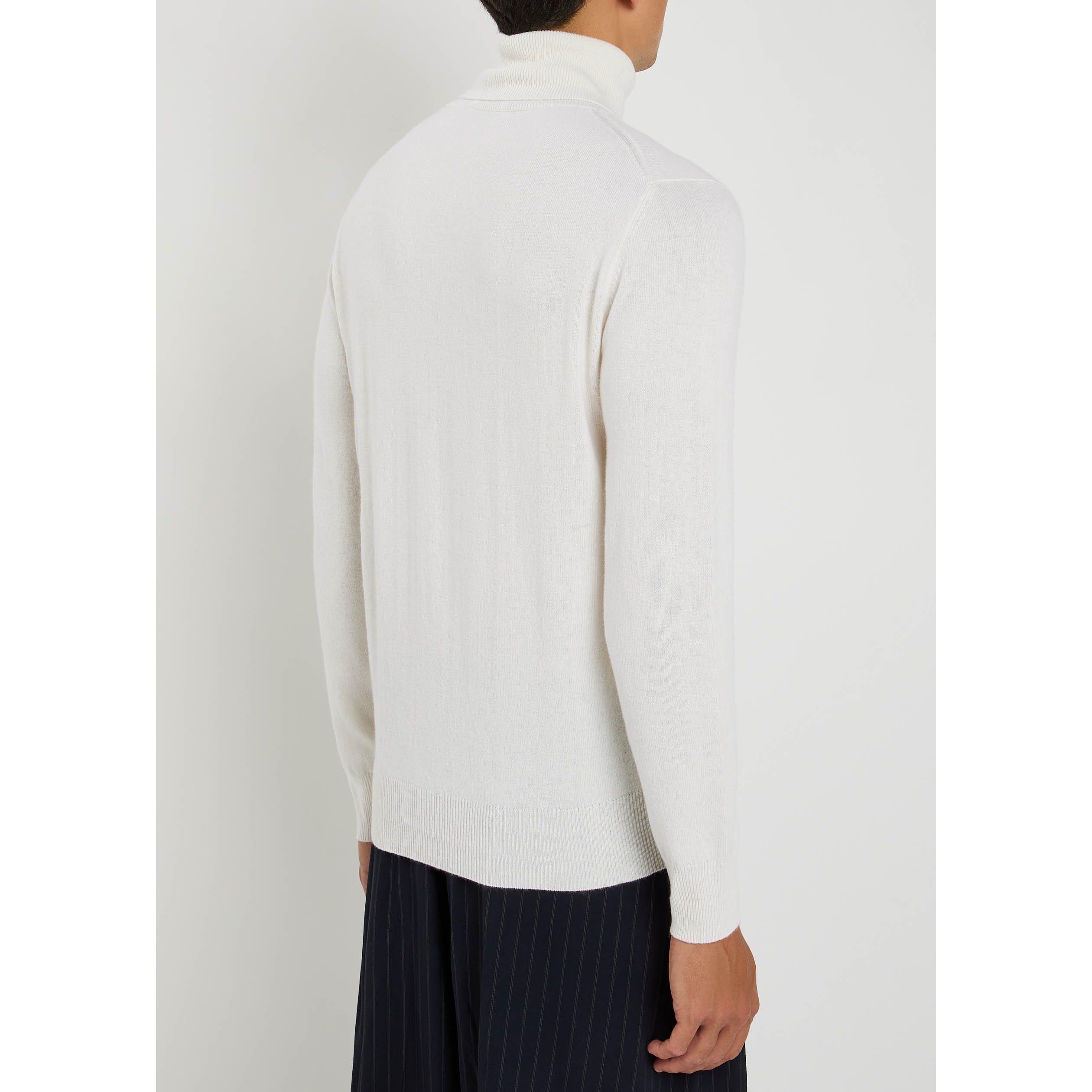 ECRU - Allude - ALLUDE ROLL NECK 100% CASHMERE - 2