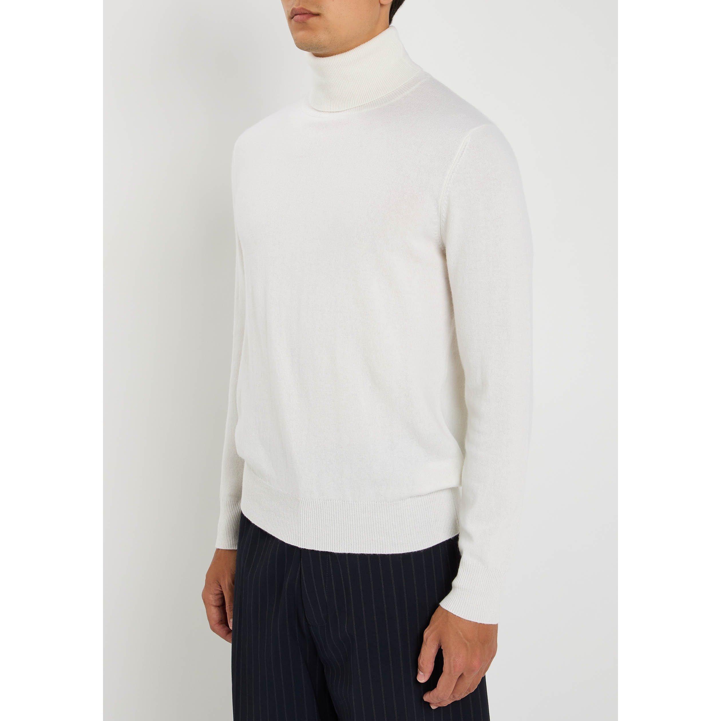 ECRU - Allude - ALLUDE ROLL NECK 100% CASHMERE - 3