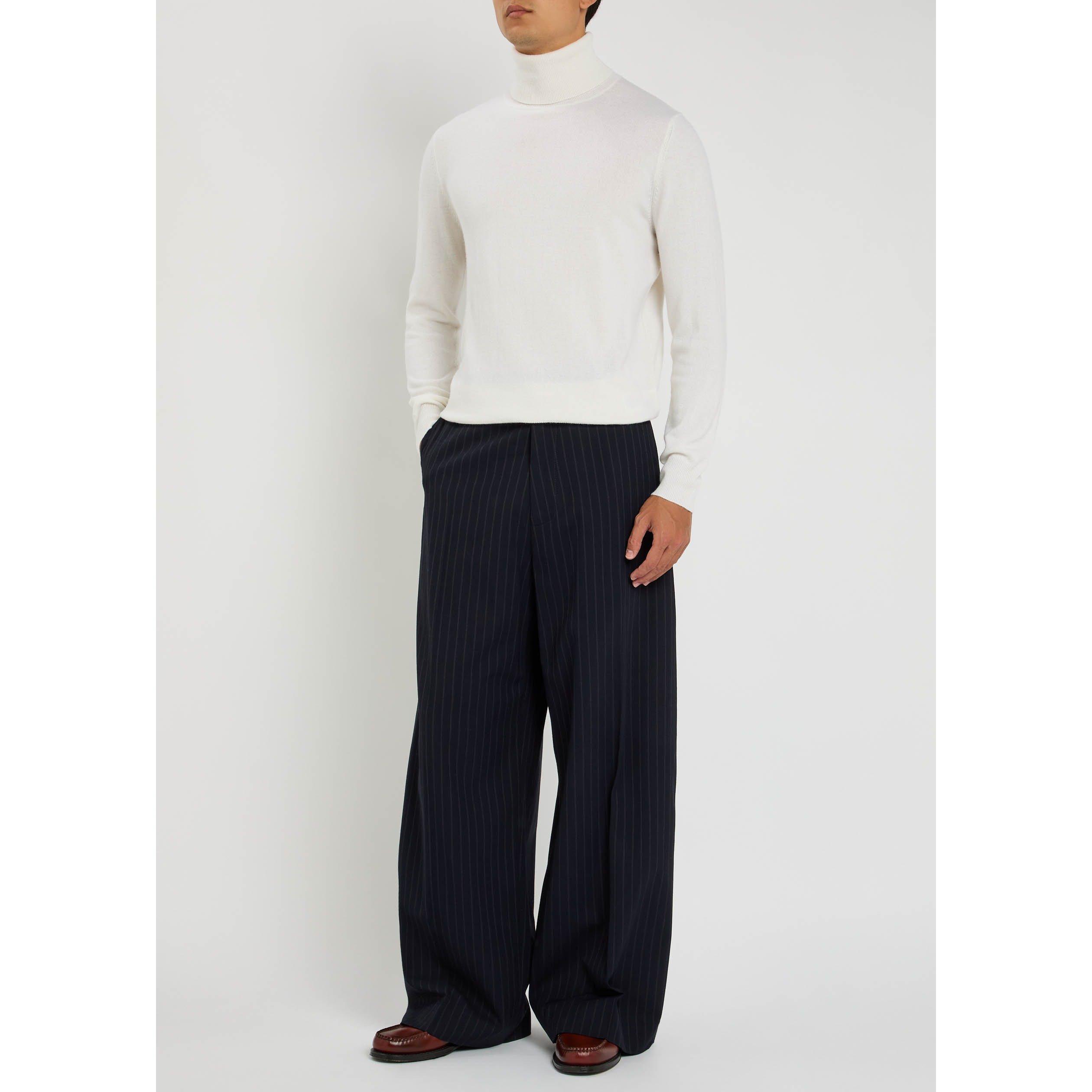 ECRU - Allude - ALLUDE ROLL NECK 100% CASHMERE - 5