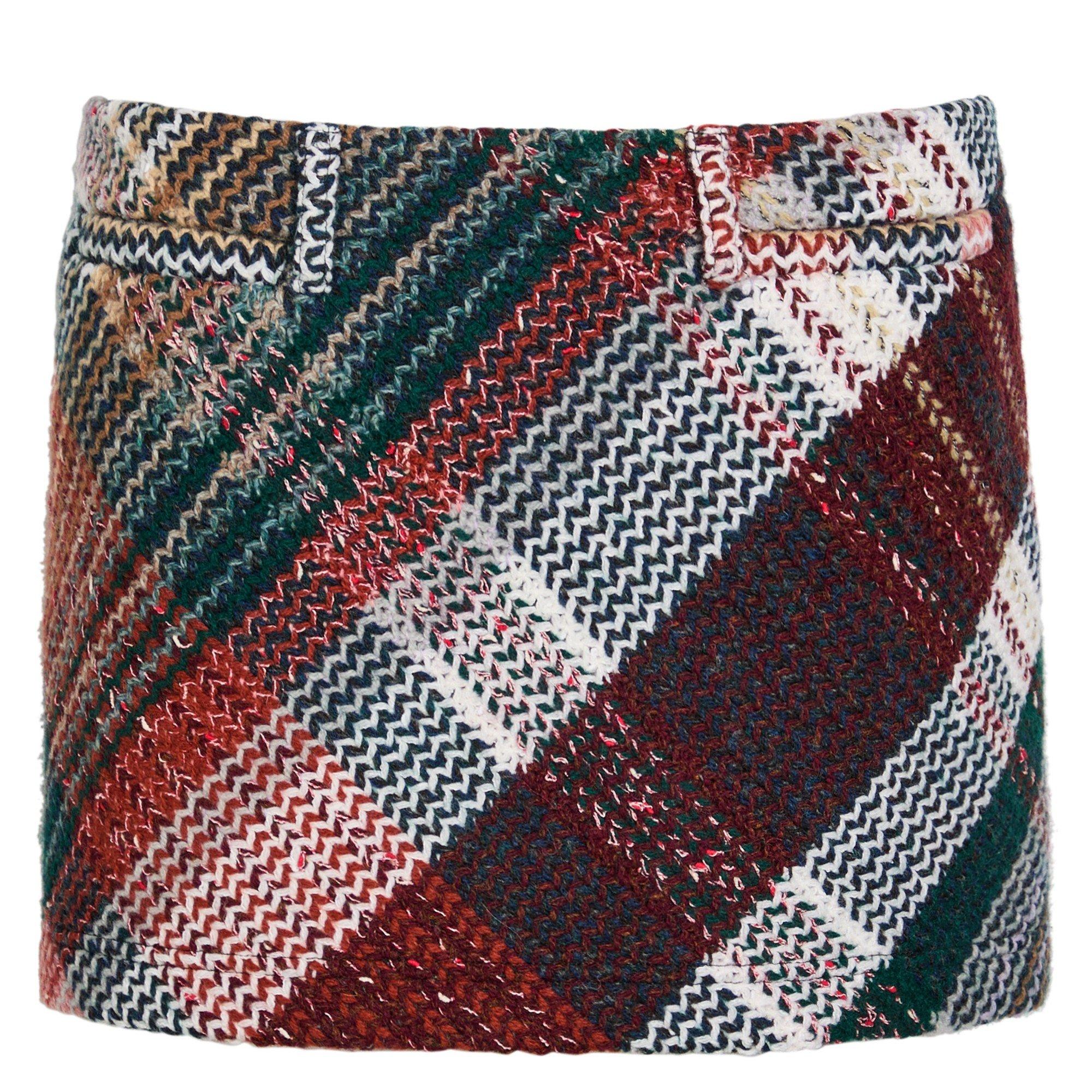Missoni Women's Tartan Wool Mini Skirt