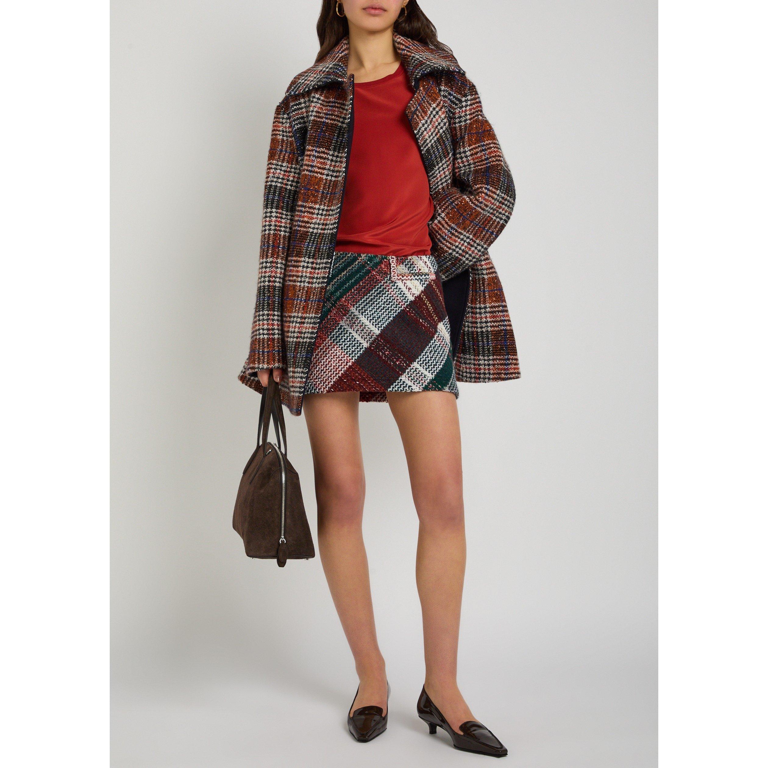 GREEN AND OTHER - Missoni - Women's Tartan Wool Mini Skirt - 5