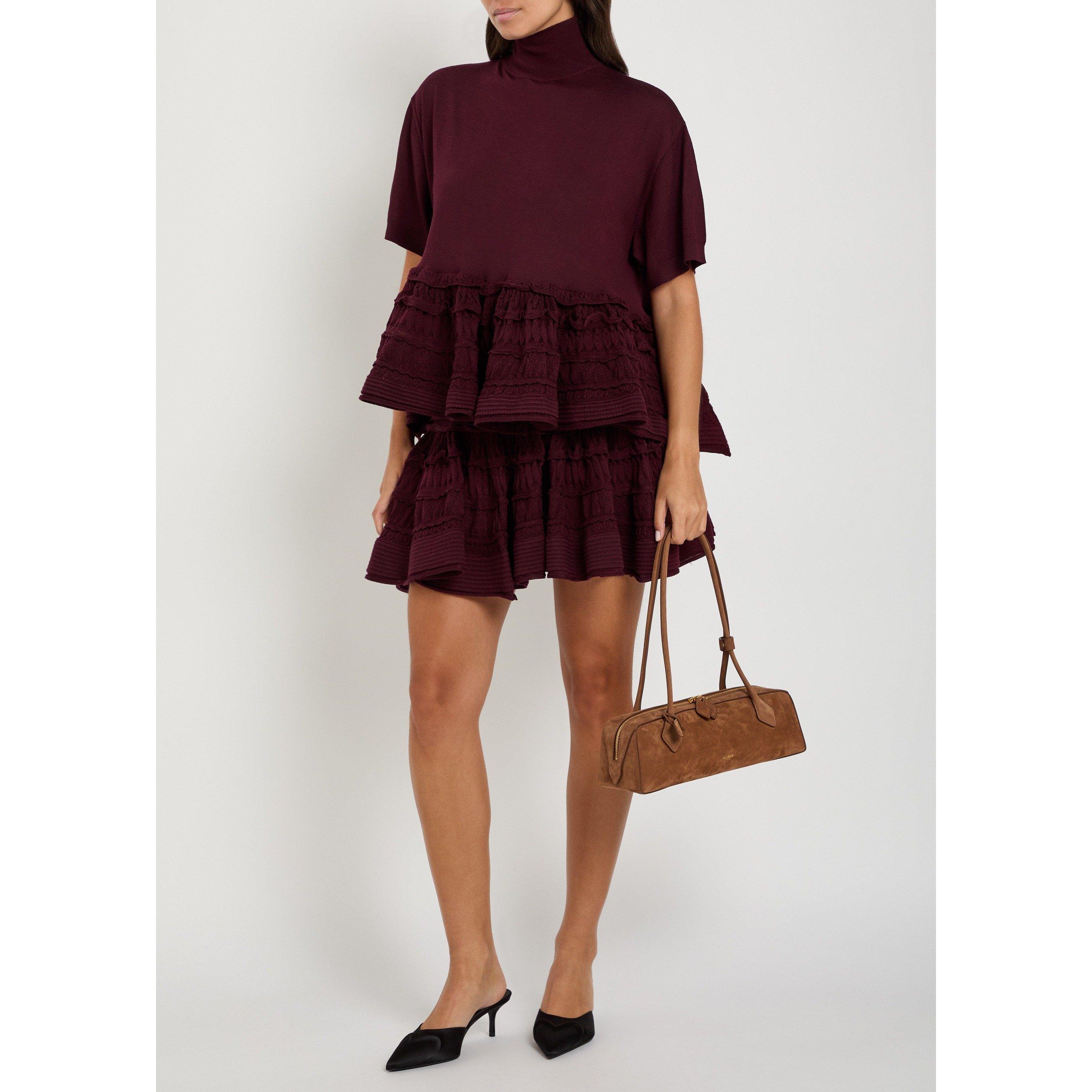 BURGUNDY - Alaia - PEPLUM TOP - 5
