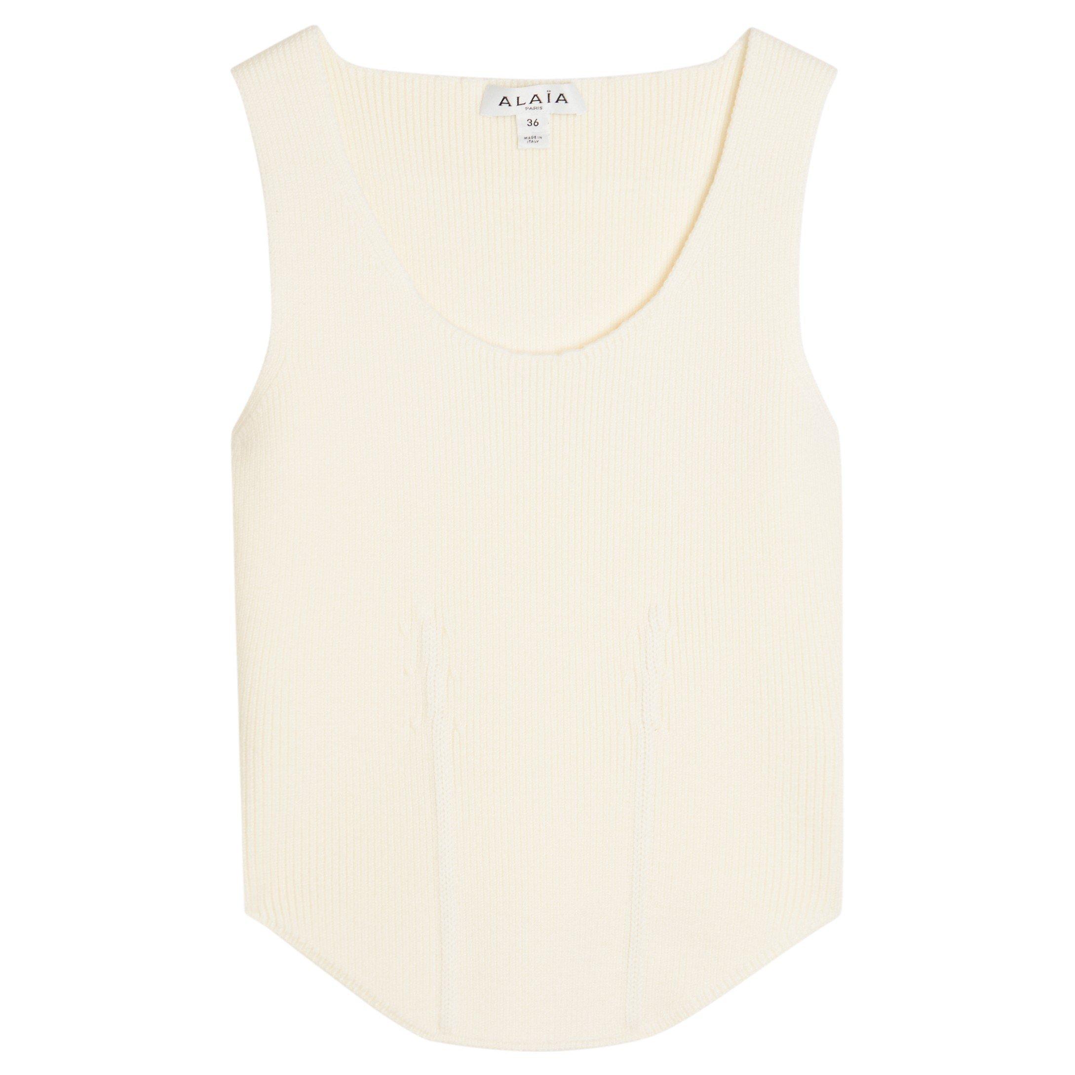 WHITE - Alaia - CORSET TOP - 1