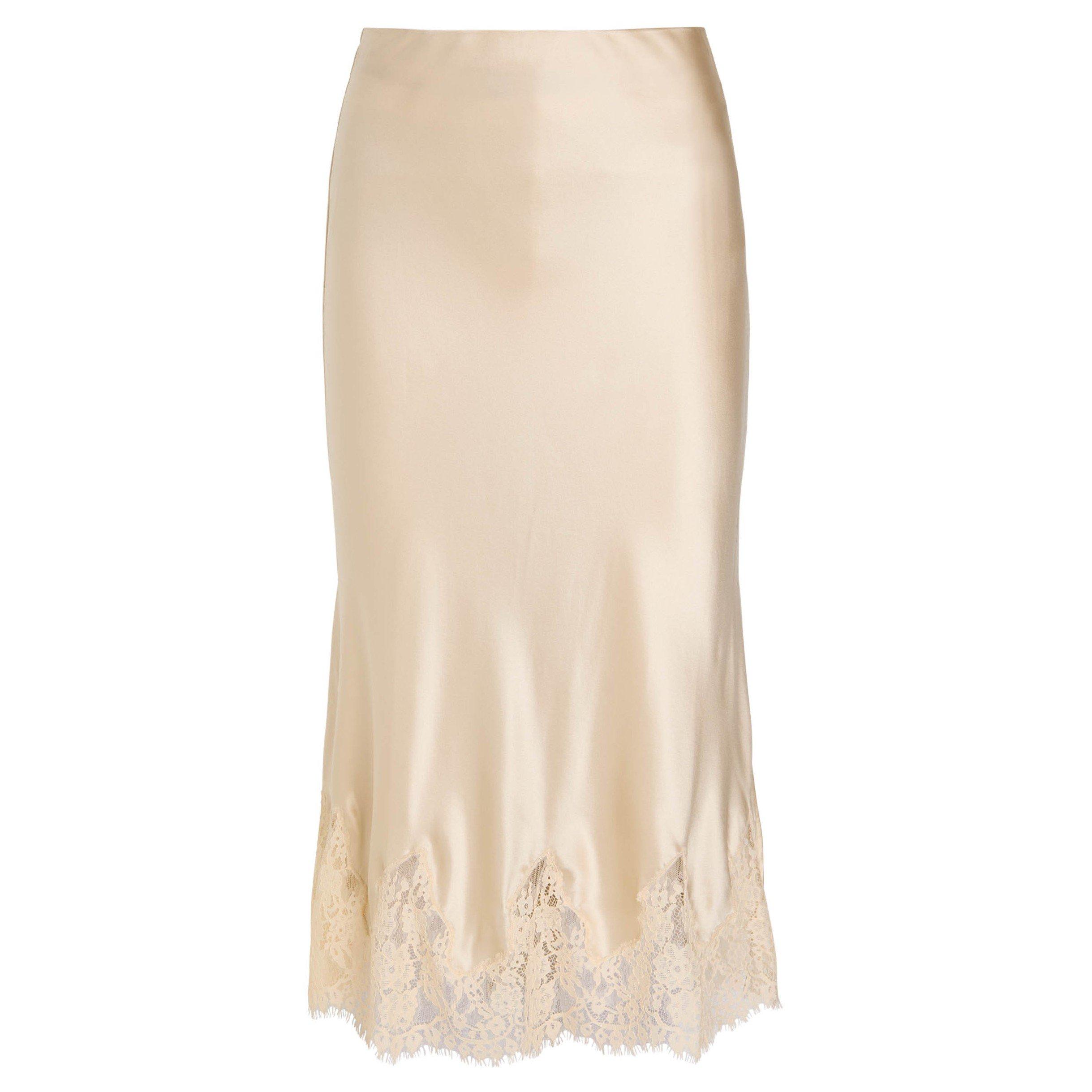 BEIGE - Reformation - LS Carolina Silk Skirt