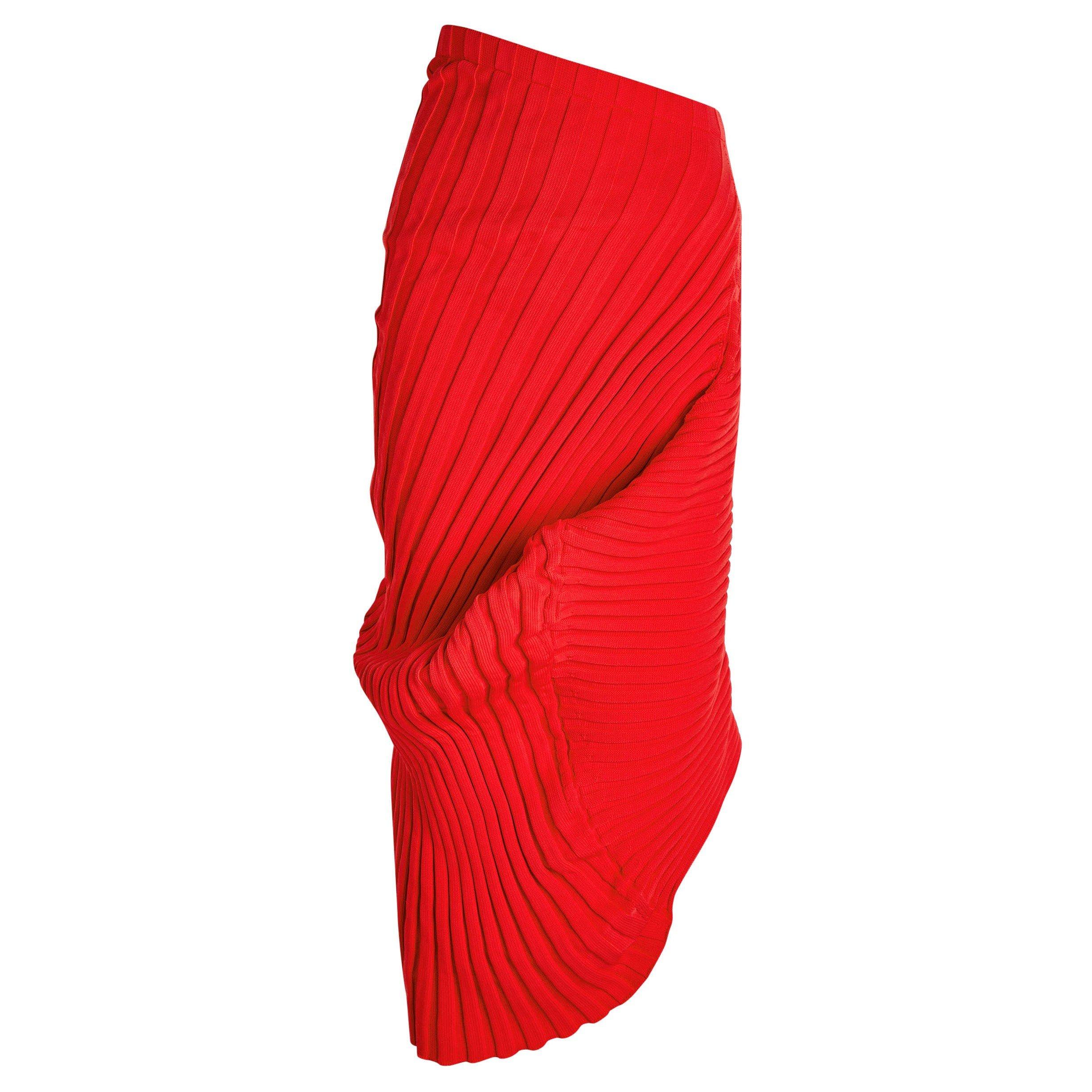 RED - Issey Miyake - KNIT (AS IT IS) SKIRT