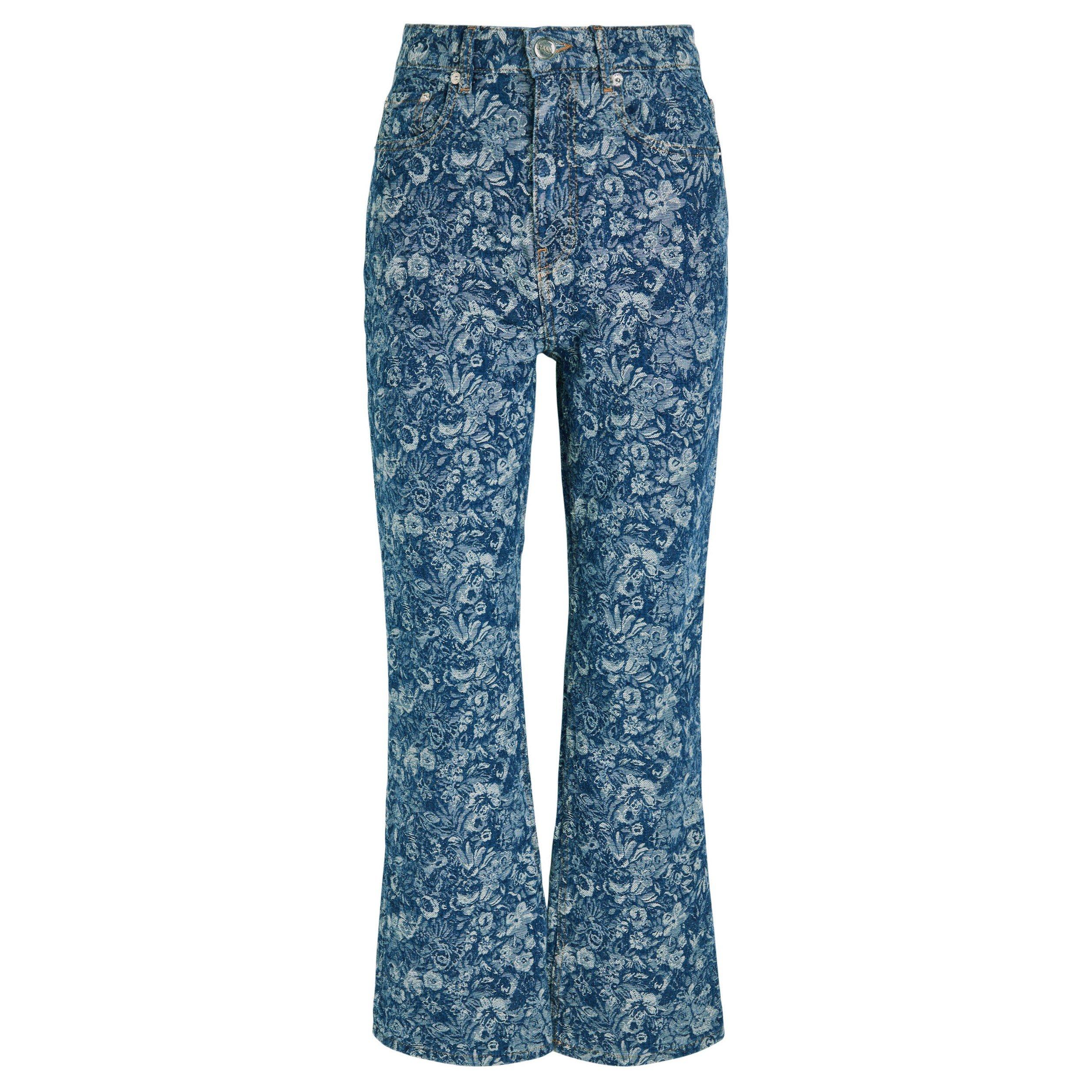 DENIM - Ganni - J Tapestry Denim Betzy Cropped - 1