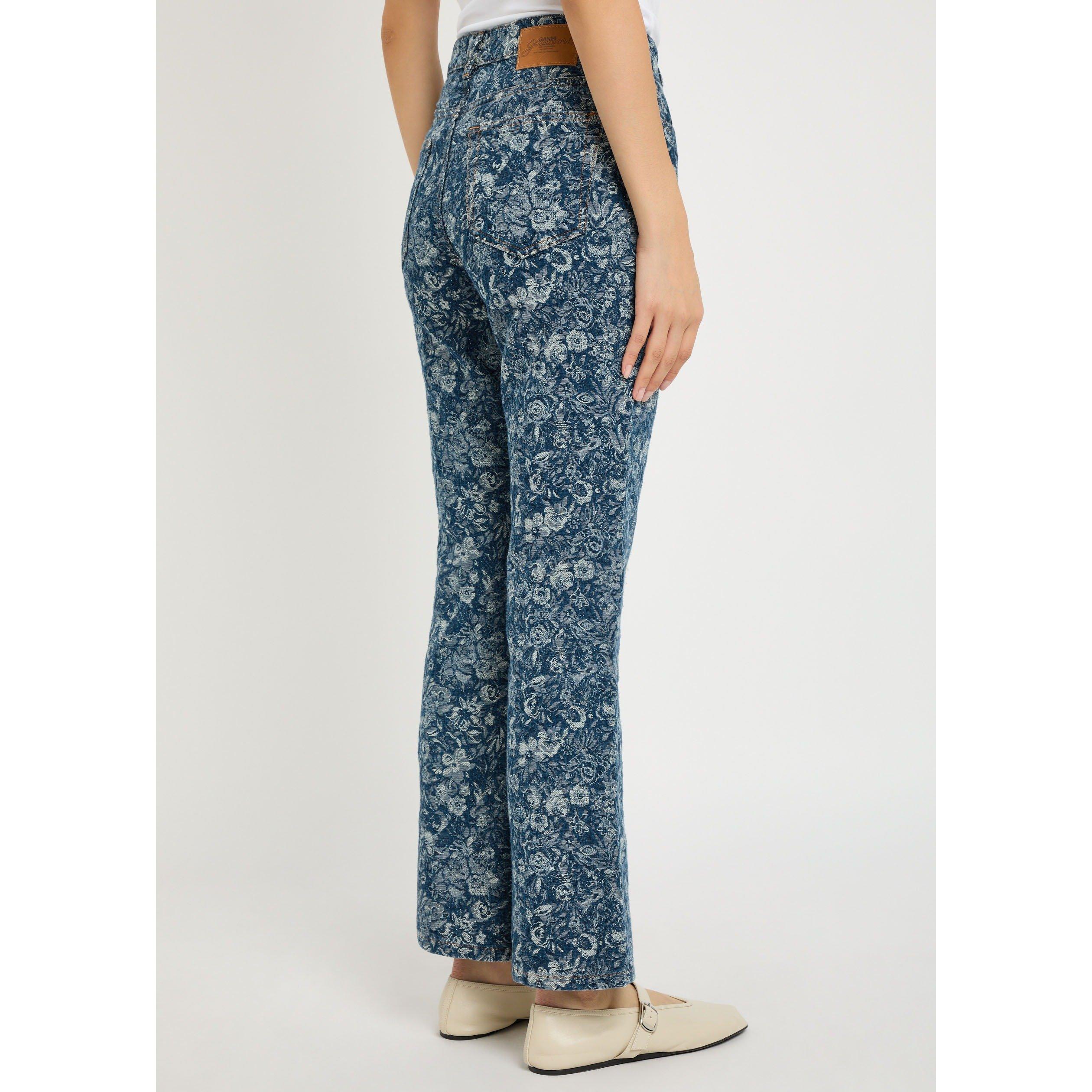 DENIM - Ganni - J Tapestry Denim Betzy Cropped - 3