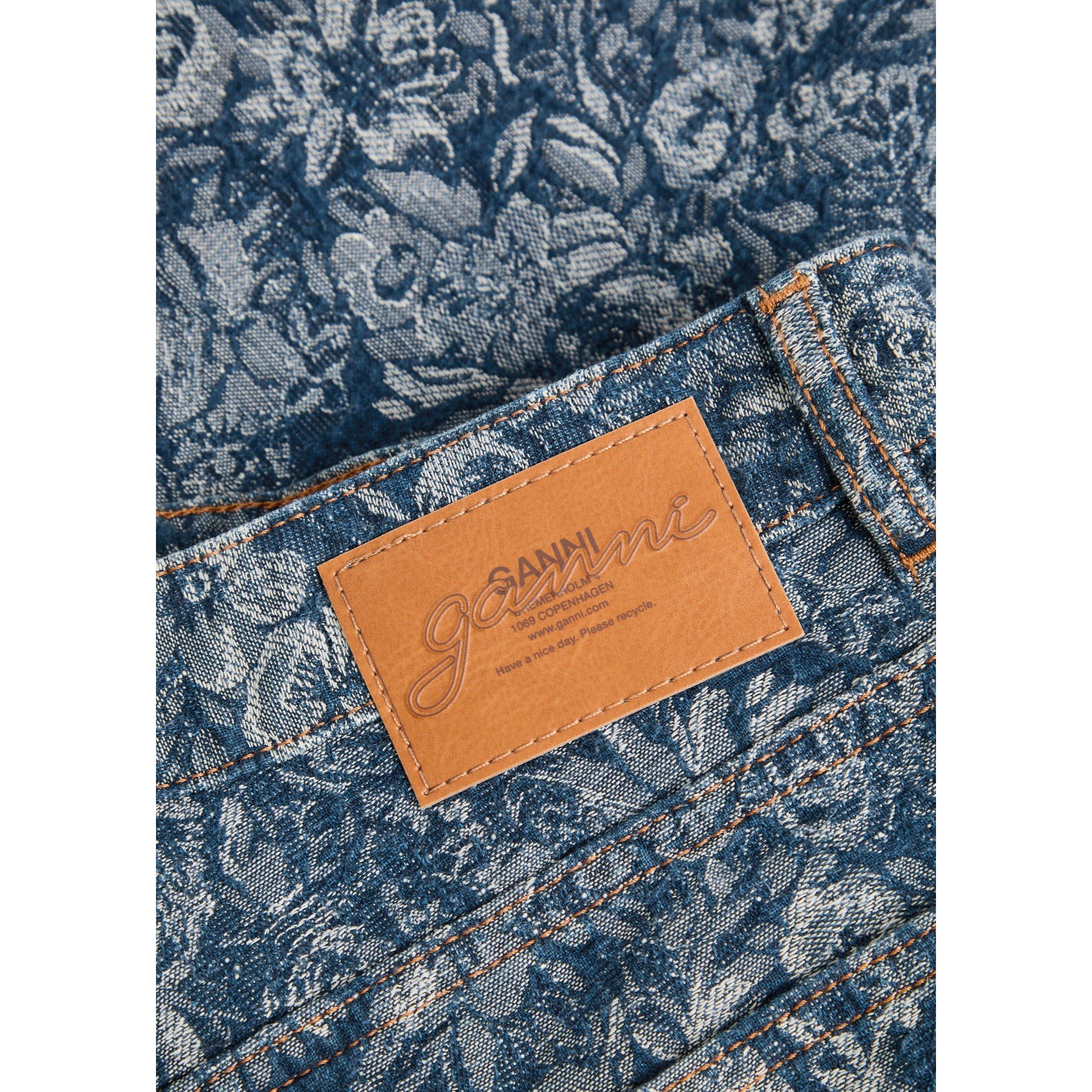 DENIM - Ganni - J Tapestry Denim Betzy Cropped - 4