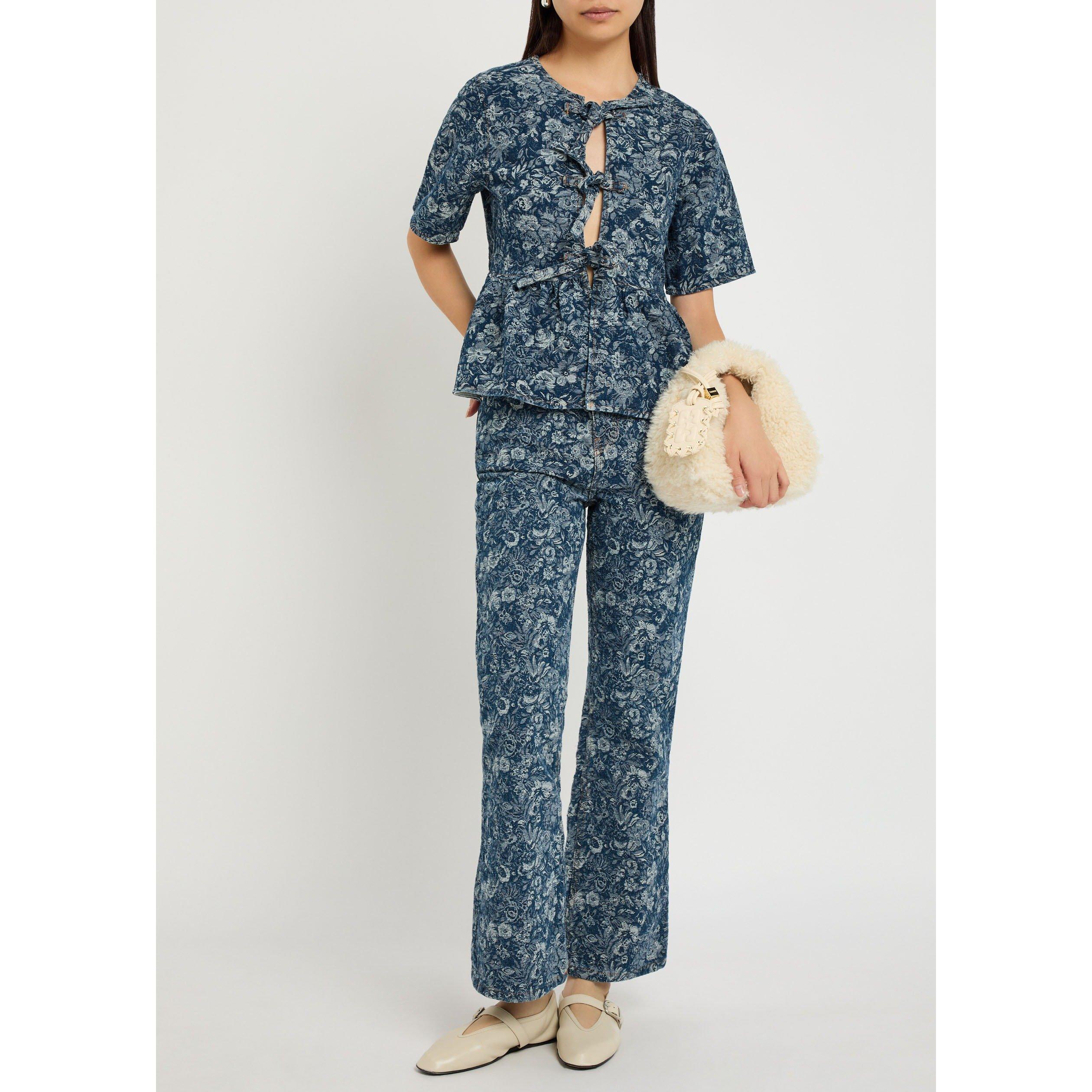DENIM - Ganni - J Tapestry Denim Betzy Cropped - 5