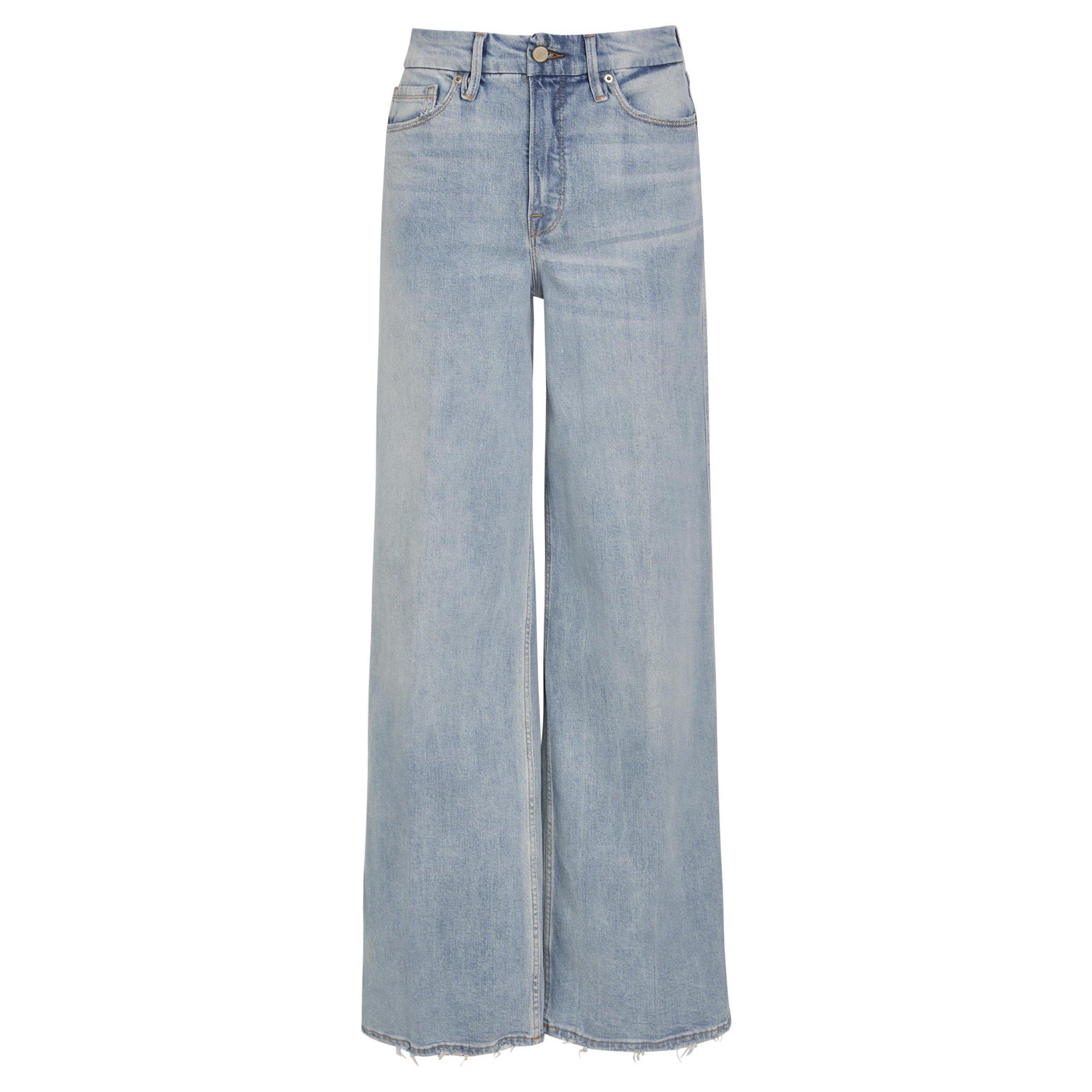 INDIGO - Good American - JE GOOD SKATE WIDE LEG JEANS - 1