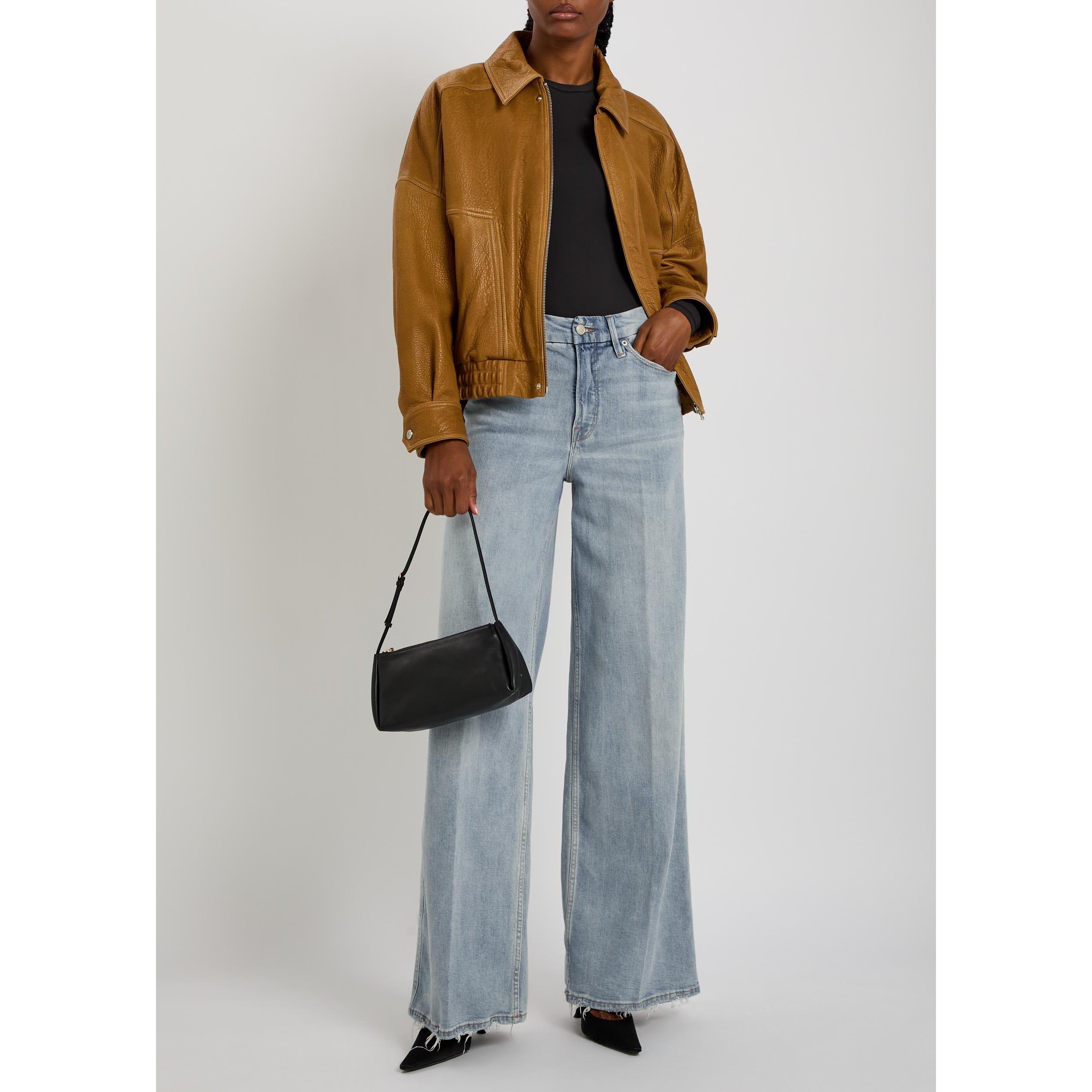 INDIGO - Good American - JE GOOD SKATE WIDE LEG JEANS - 5